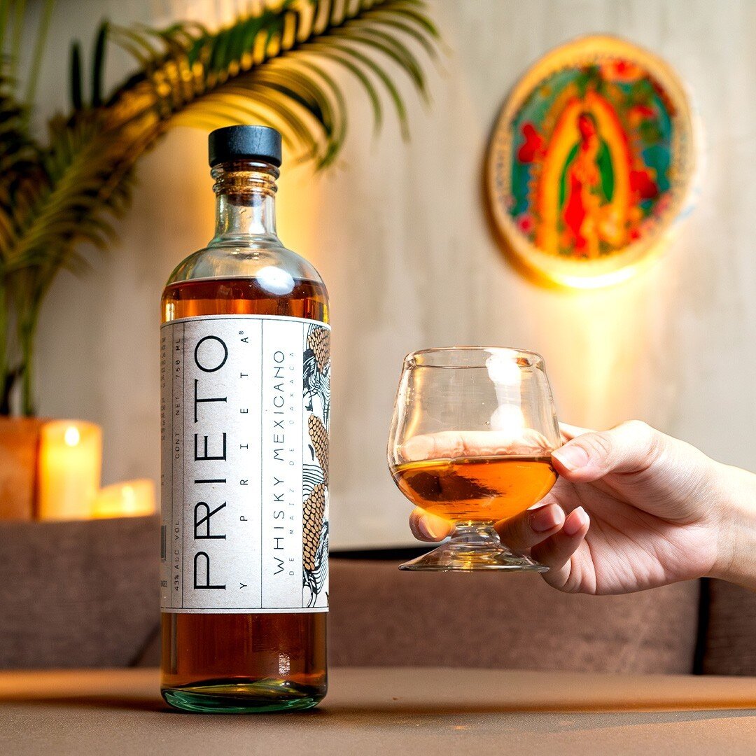 In honour of World Whisky Day on 27 March, we celebrate and raise our glasses to the water of life. ⁠
⁠
Dive into the captivating flavours of @whiskyprieto Koch Whisky Mexicano at Lucha Loco - a true masterpiece crafted in the heart of M&eacute;xico.