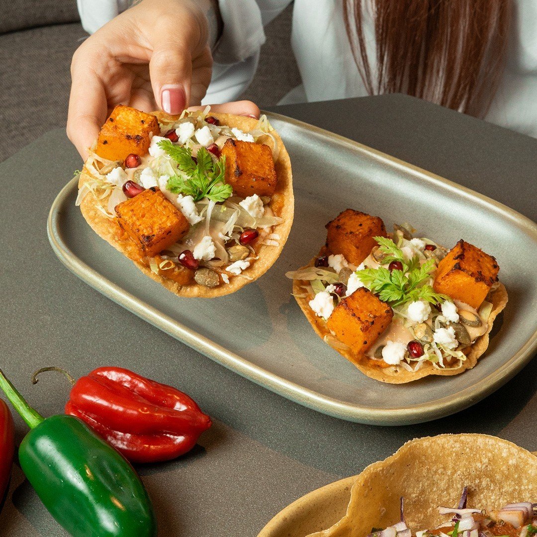Hot &amp; Cold&hellip;⁠
⁠
Our Chorizo &amp; Beef Brisket Tacos are hotter than Singapore&rsquo;s scorching weather, and packed with smoky flavours to savour. Muy Caliente! - Or perhaps you fancy our punchy Pumpkin &amp; Habanero Tostadas; grilled but