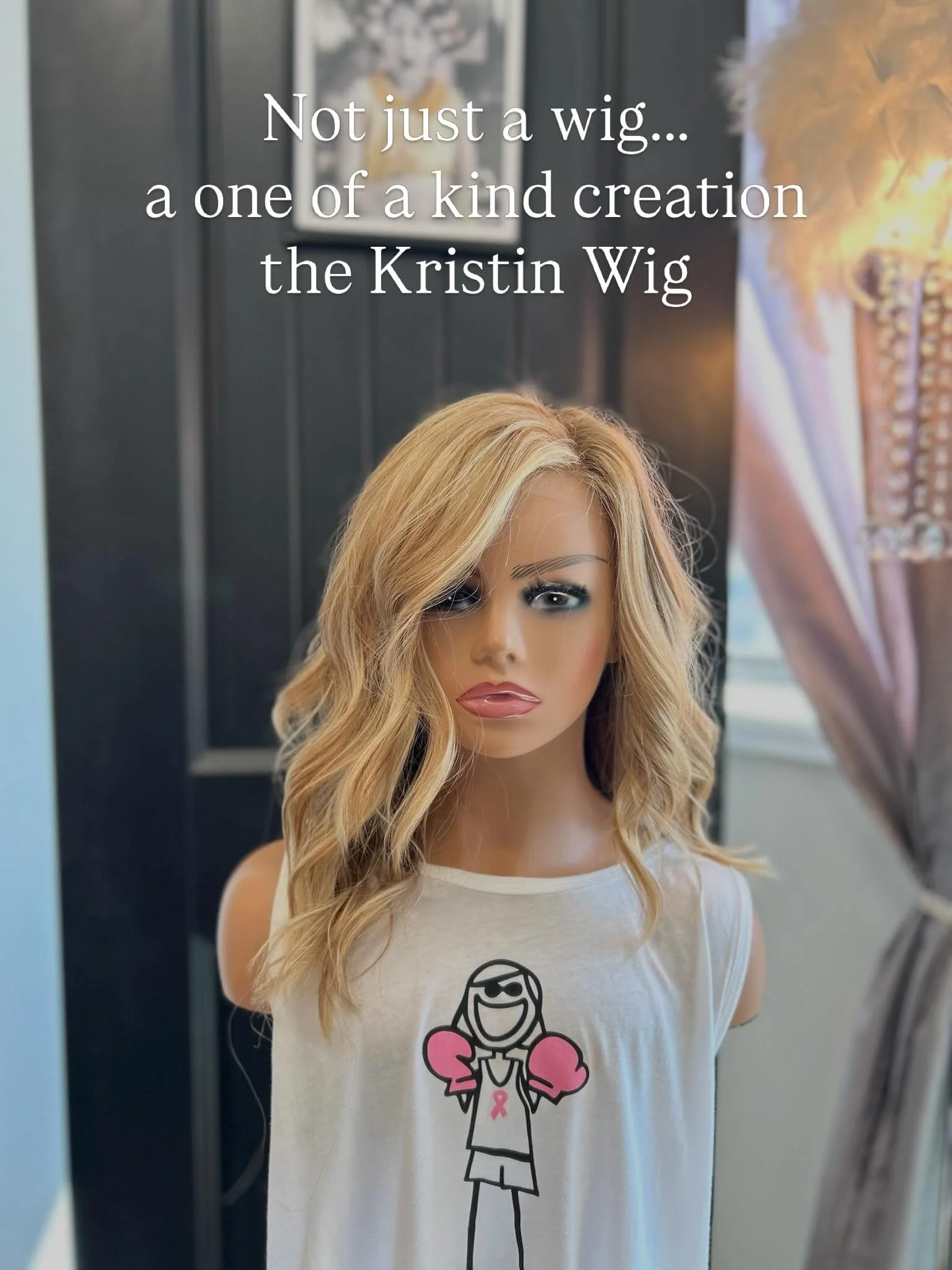 Kristin wig
A full wig carefully handcrafted by integrating the client&rsquo;s own hair and/or donor hair onto a lightweight cap. This design allows the wig to look and feel natural. Each piece is uniquely made, offering a personalized and original c