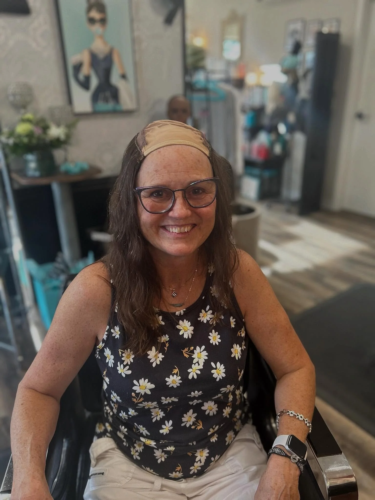 The Sam Wig

This wig features human hair wefts sewn onto a breathable wig cap, leaving the top open for maximum airflow and comfort.

Designed to be worn under your favorite hats&mdash;baseball caps, sun hats, cowboy hats, beanies&mdash;it&rsquo;s p