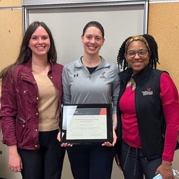 Congratulations to our chief resident, Dr. Darcy Lei, for winning the GME award of excellence. She is also pictured with our previous award winners, Dr. Victoria Heasley and Dr. Jensin&eacute; Clark. Congratulations! Well deserved! #SoProud #YesChef