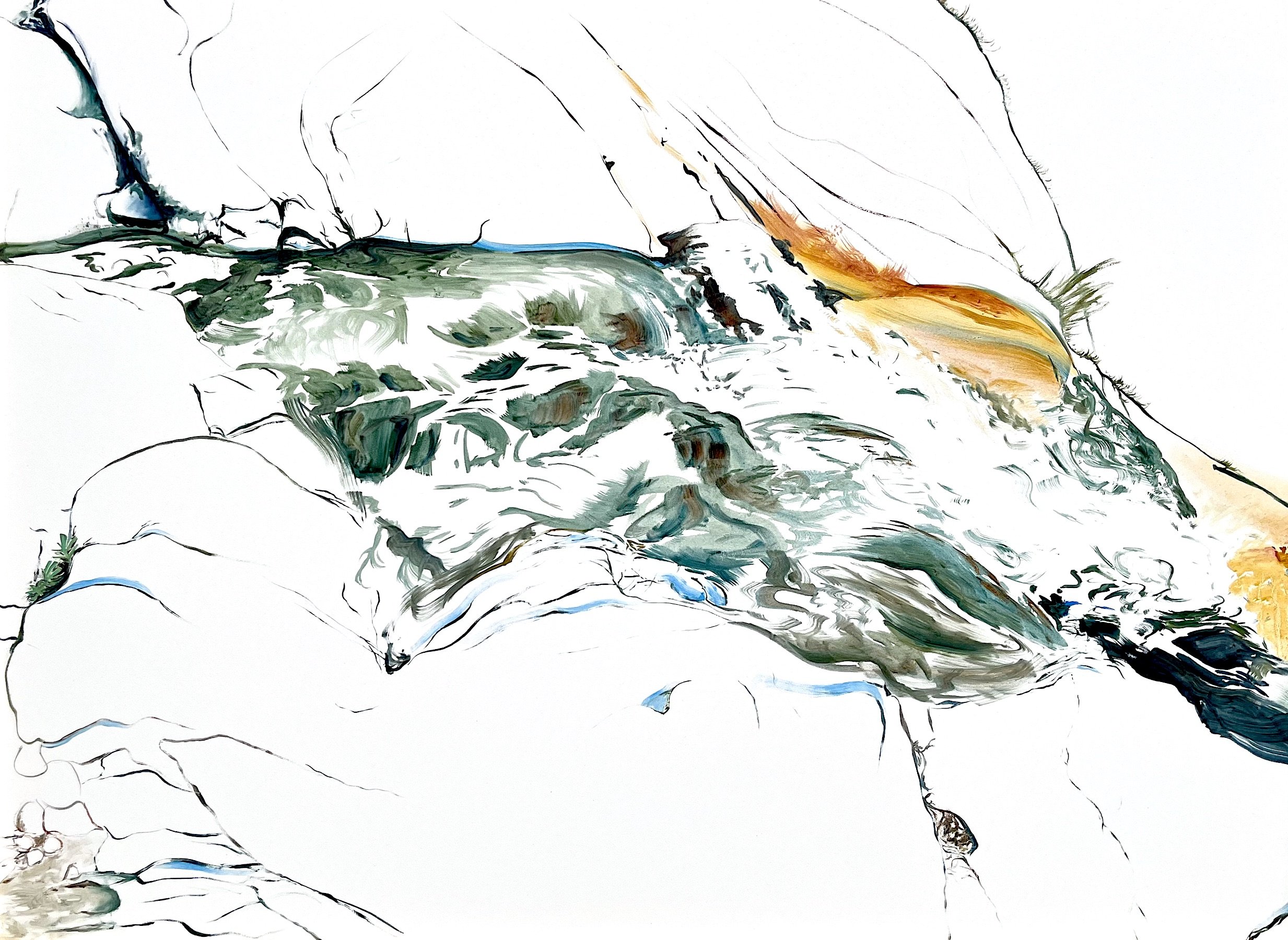 Lisa Falls | oil on claybord | 18"x24" | 2024