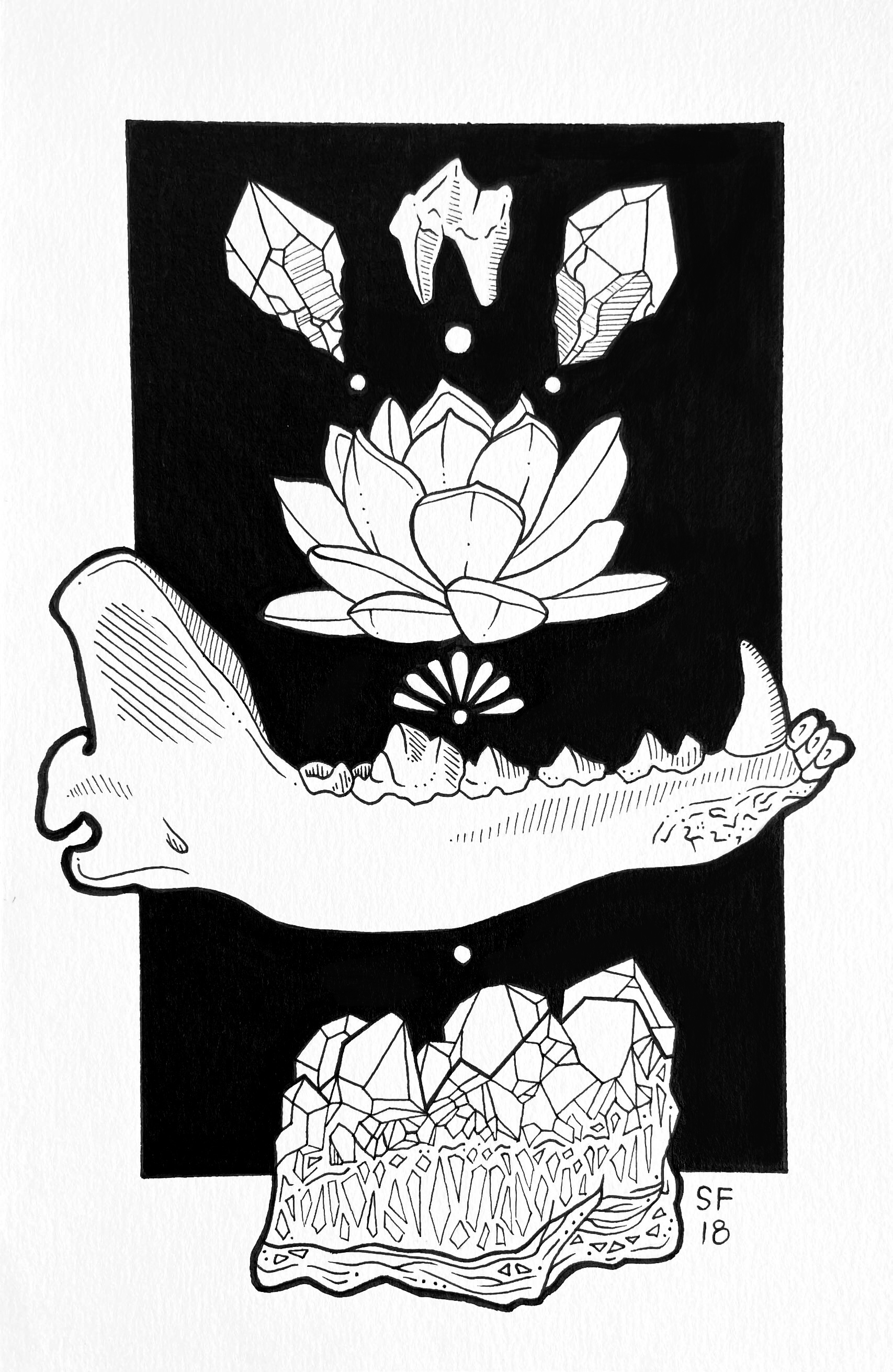 desert gems - pen - 5.5" x 8.5"