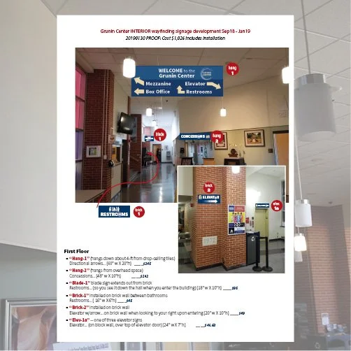 Wayfinding Projects: Grunin Arts Center