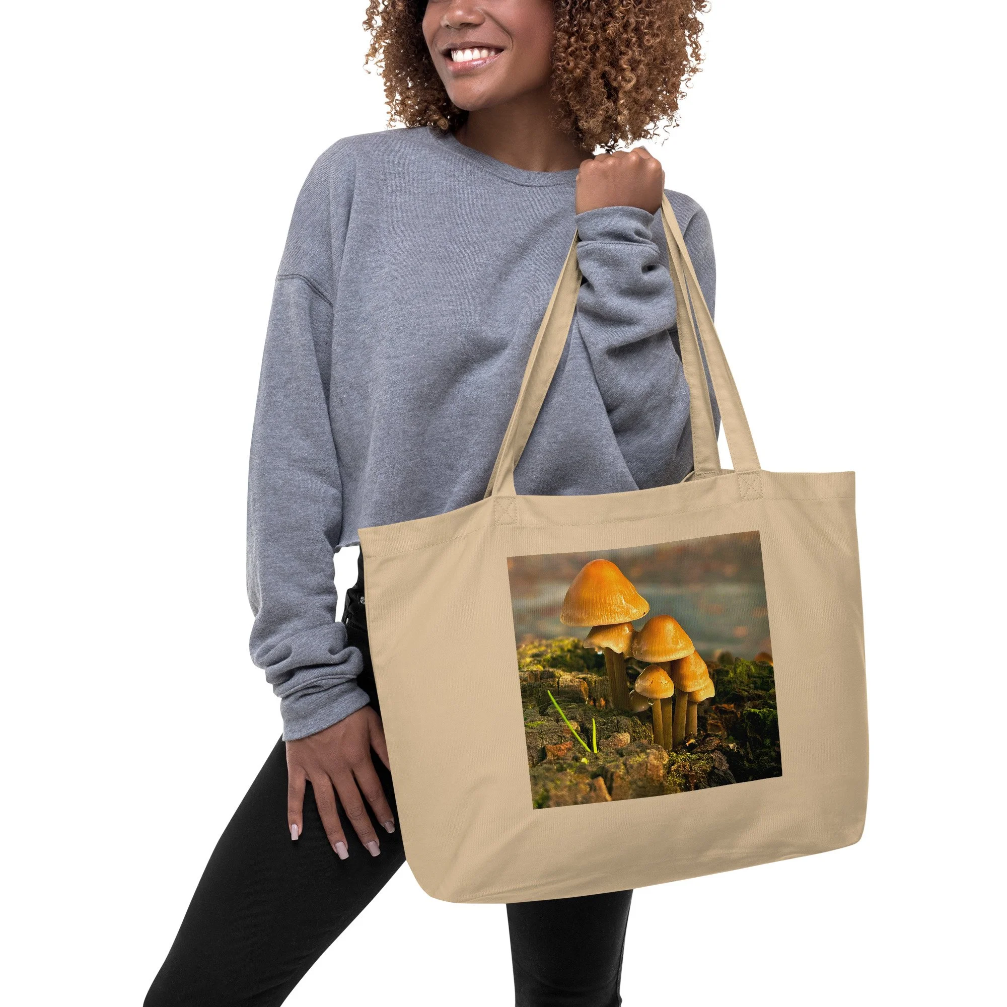 Large organic tote bag