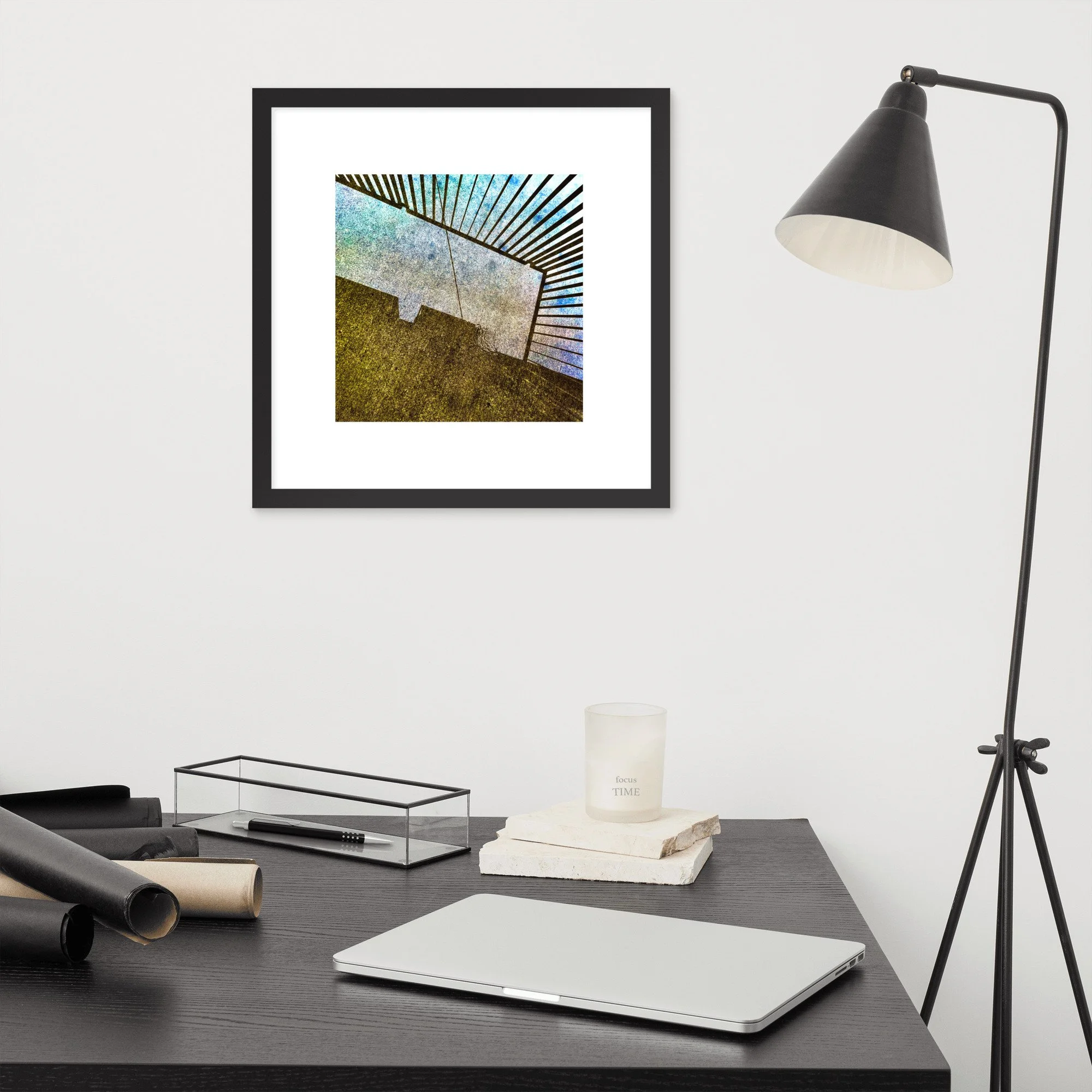 Framed photo paper poster