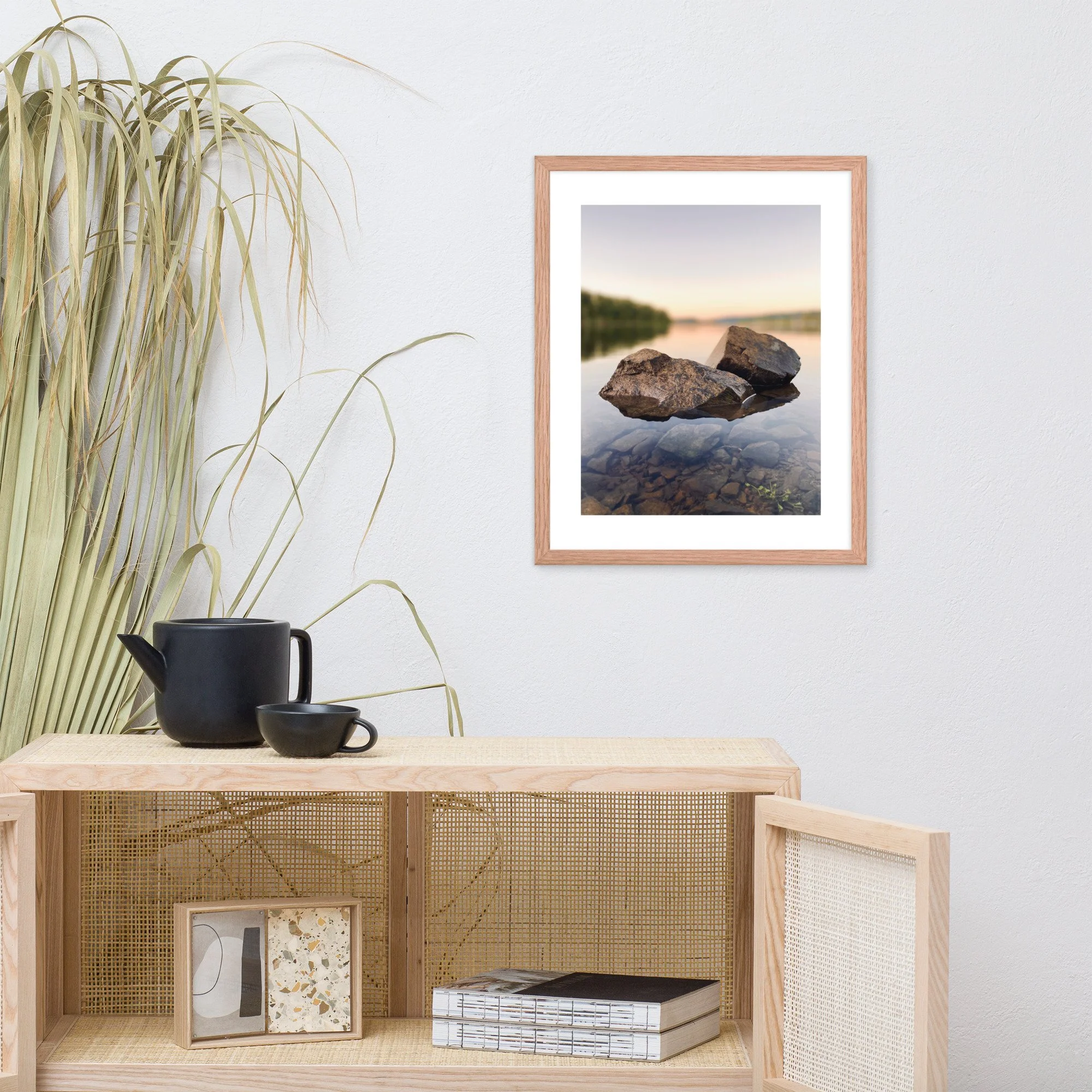 Framed photo paper poster
