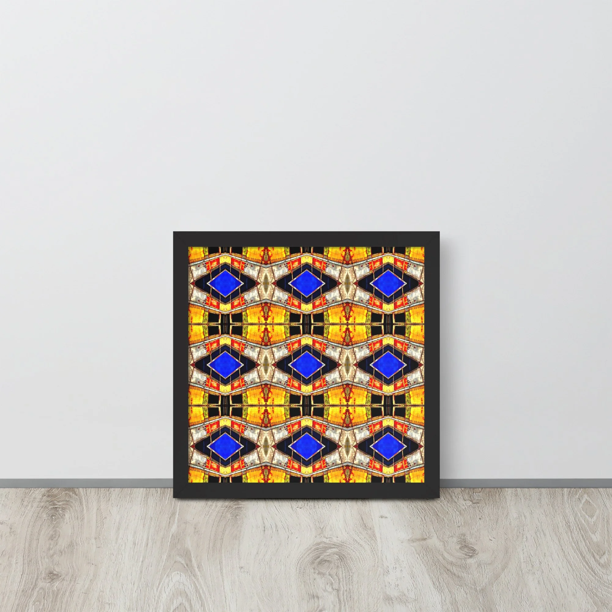 Framed photo paper poster