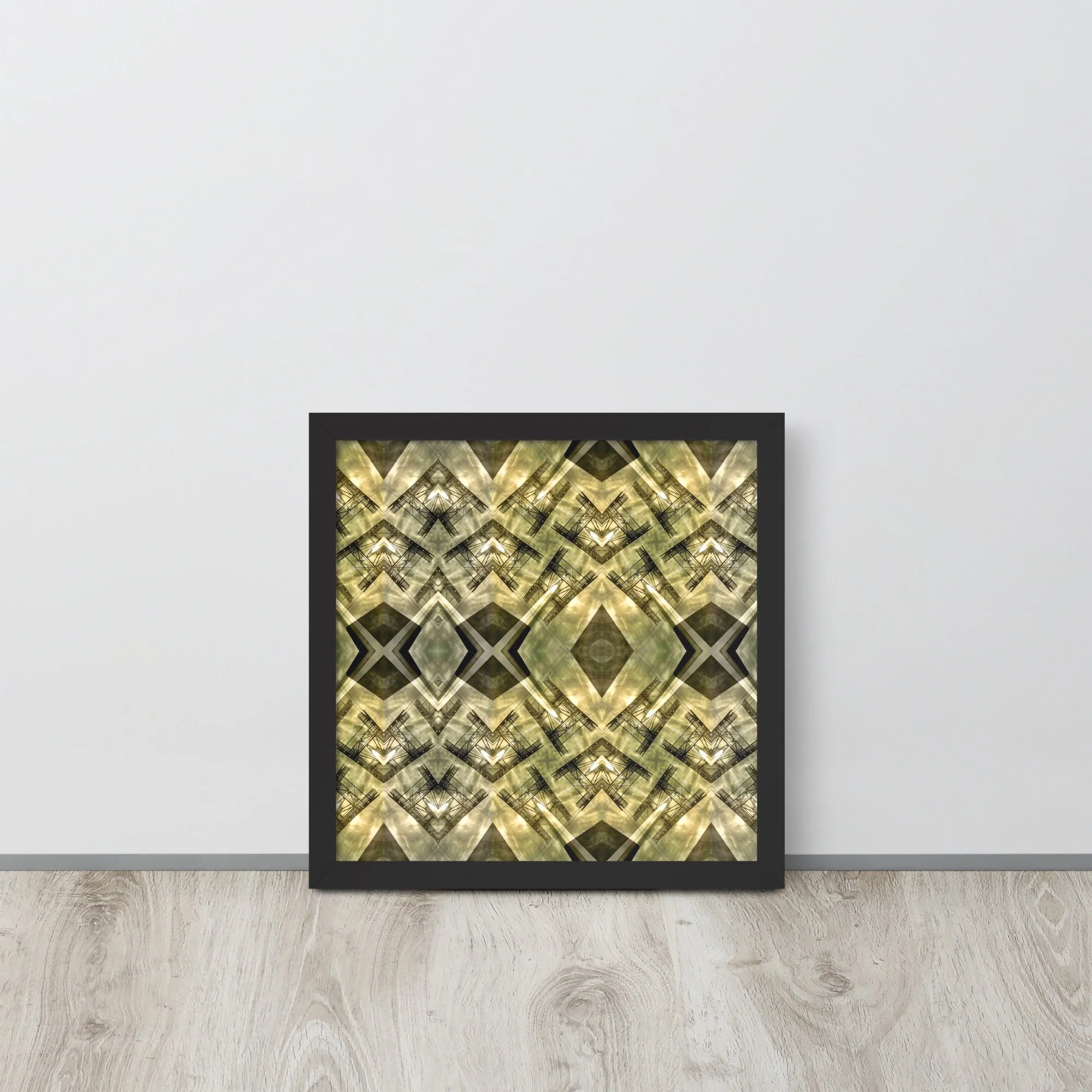 Framed photo paper poster