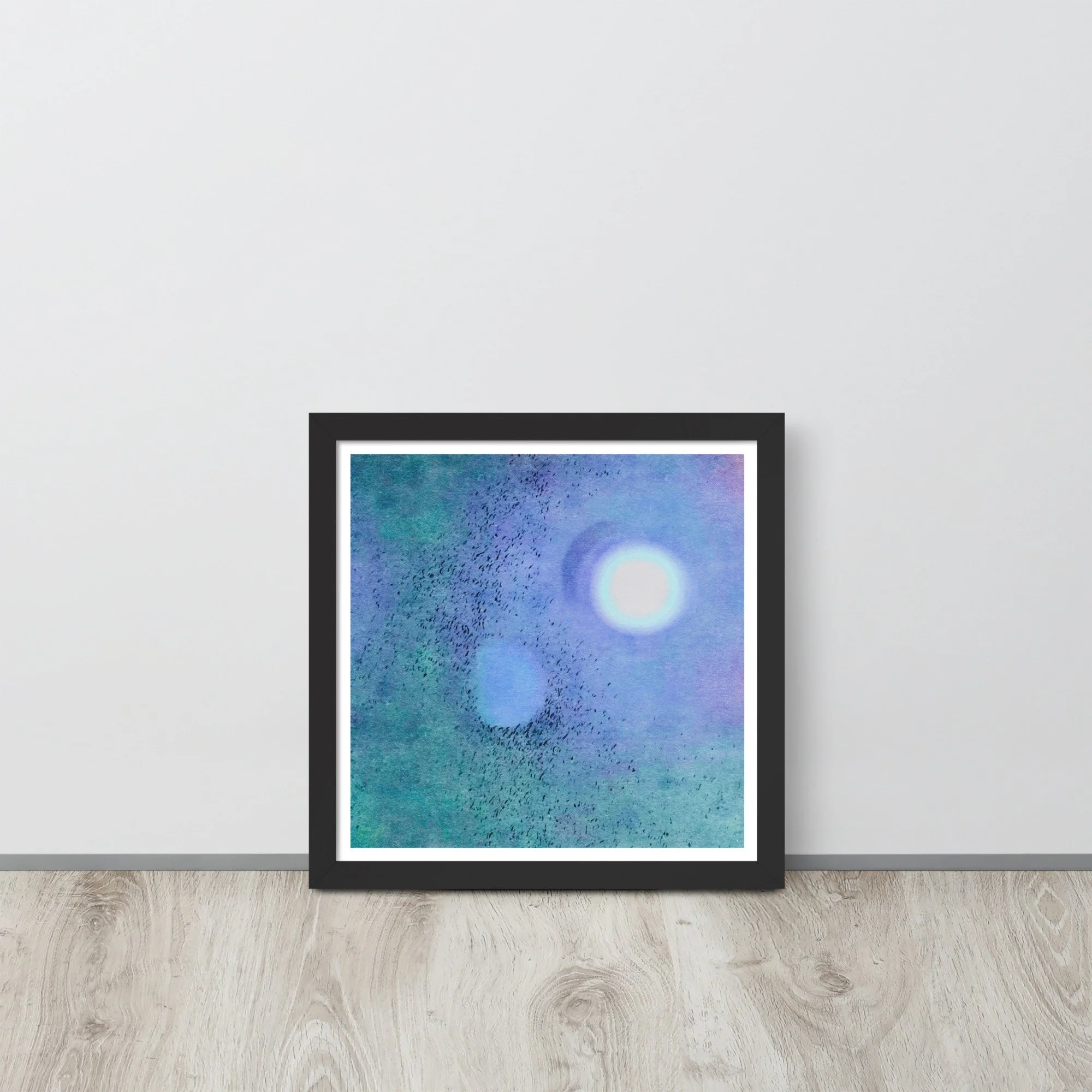 Framed photo paper poster