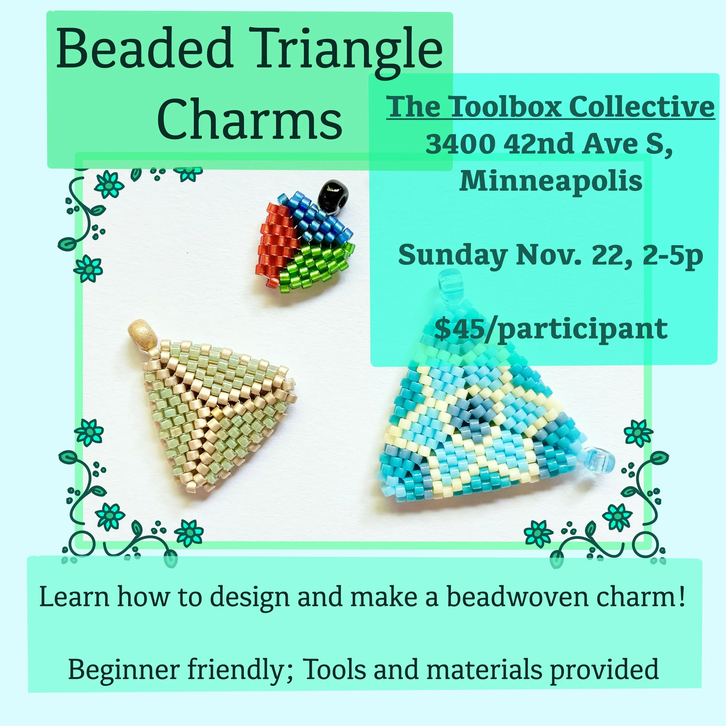 CLASS: Beaded Triangle Charms