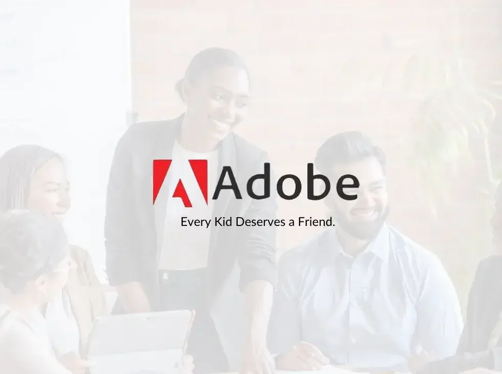 Adobe logo sponsor.