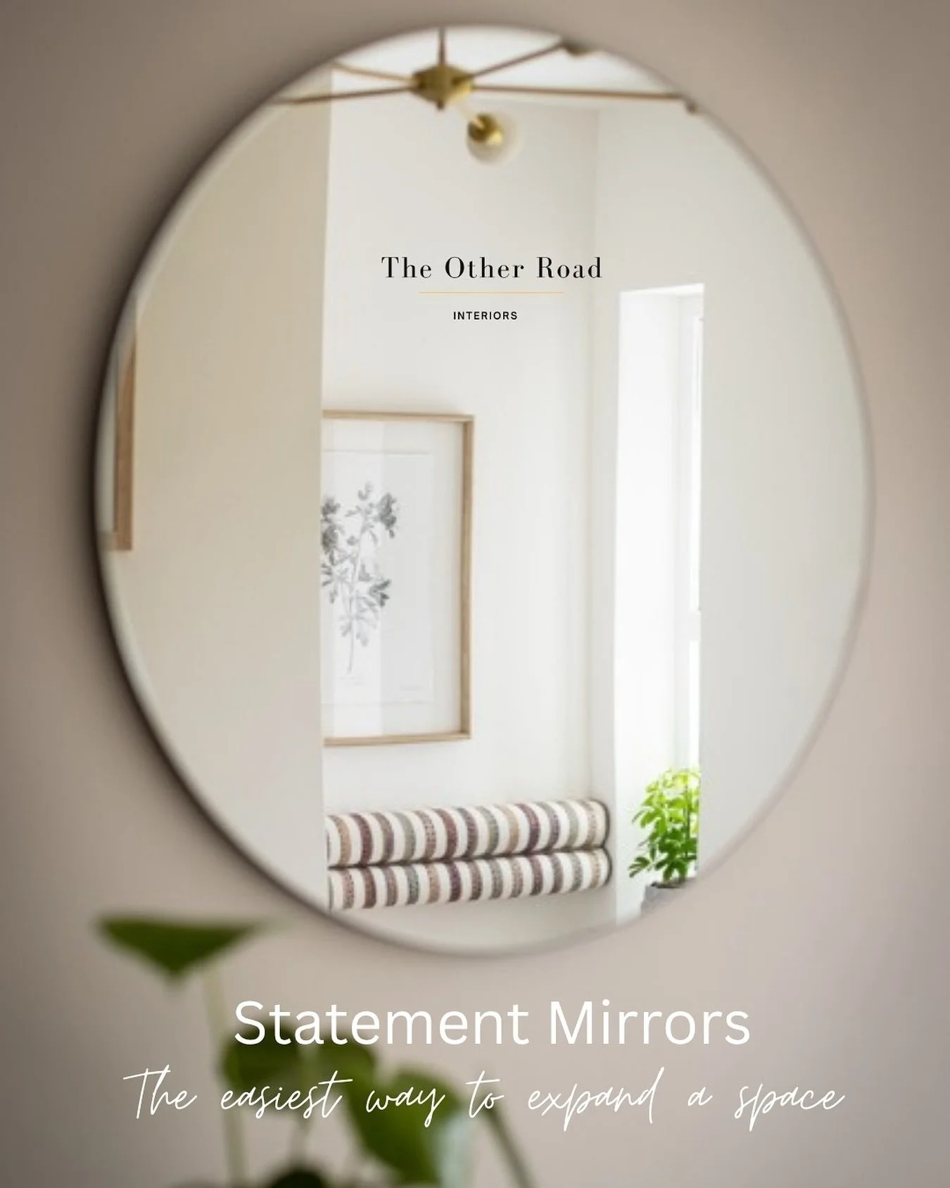 It&rsquo;s a light catcher, a space stretcher, a style definer.
Especially when it&rsquo;s round, minimal, and positioned with intention. 

Statement mirrors have the power to open up tight corners, reflect natural light, and create that subtle &ldqu