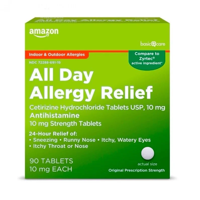 All Day Allergy Relief - Cetirizine (Generic Zyrtec)