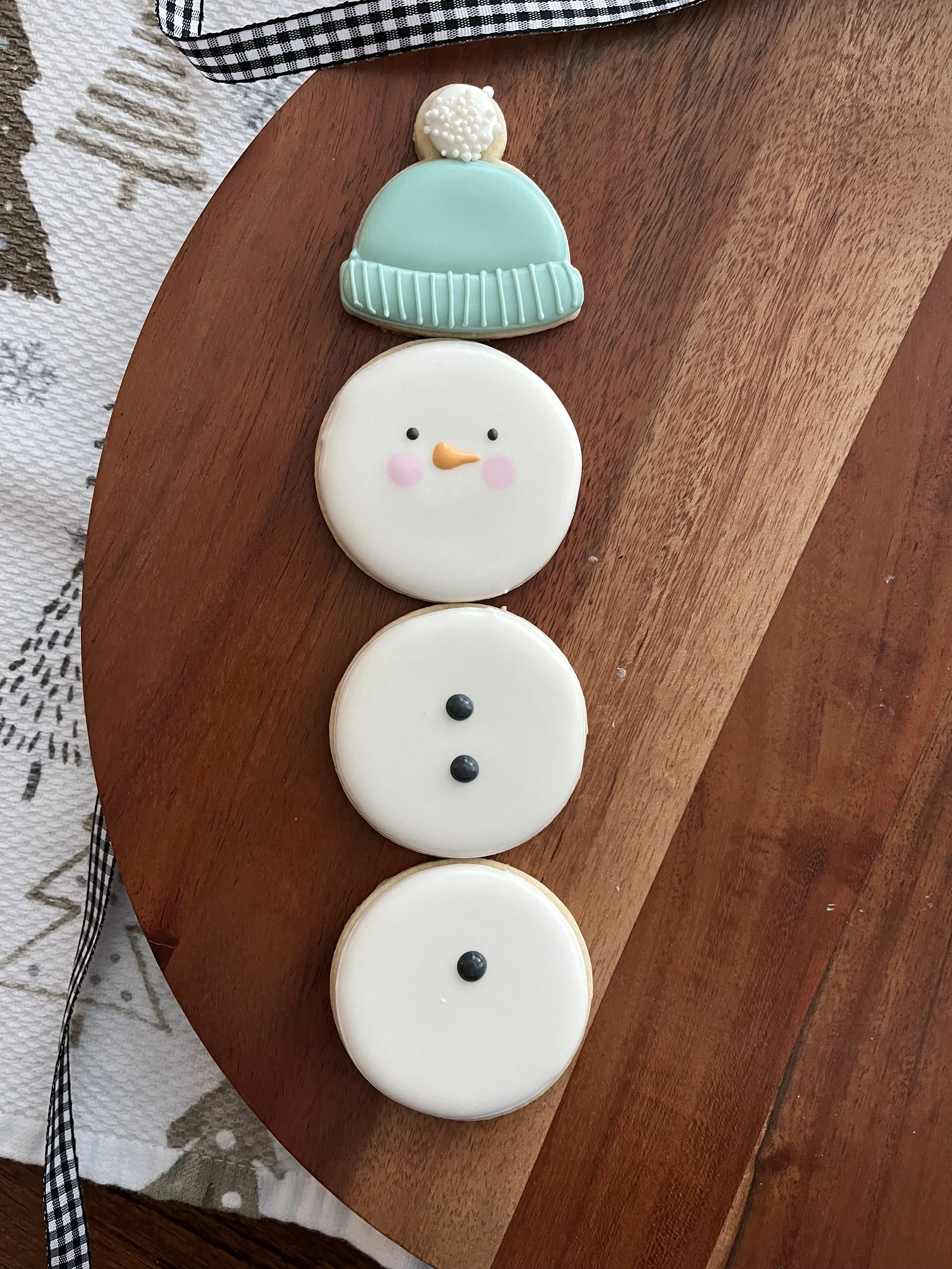 Snowman Mini Cookies