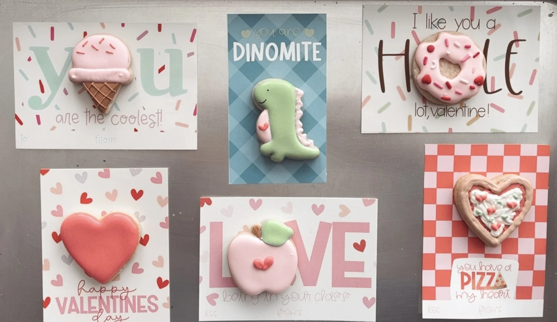 Valentine Cards with Mini Cookie