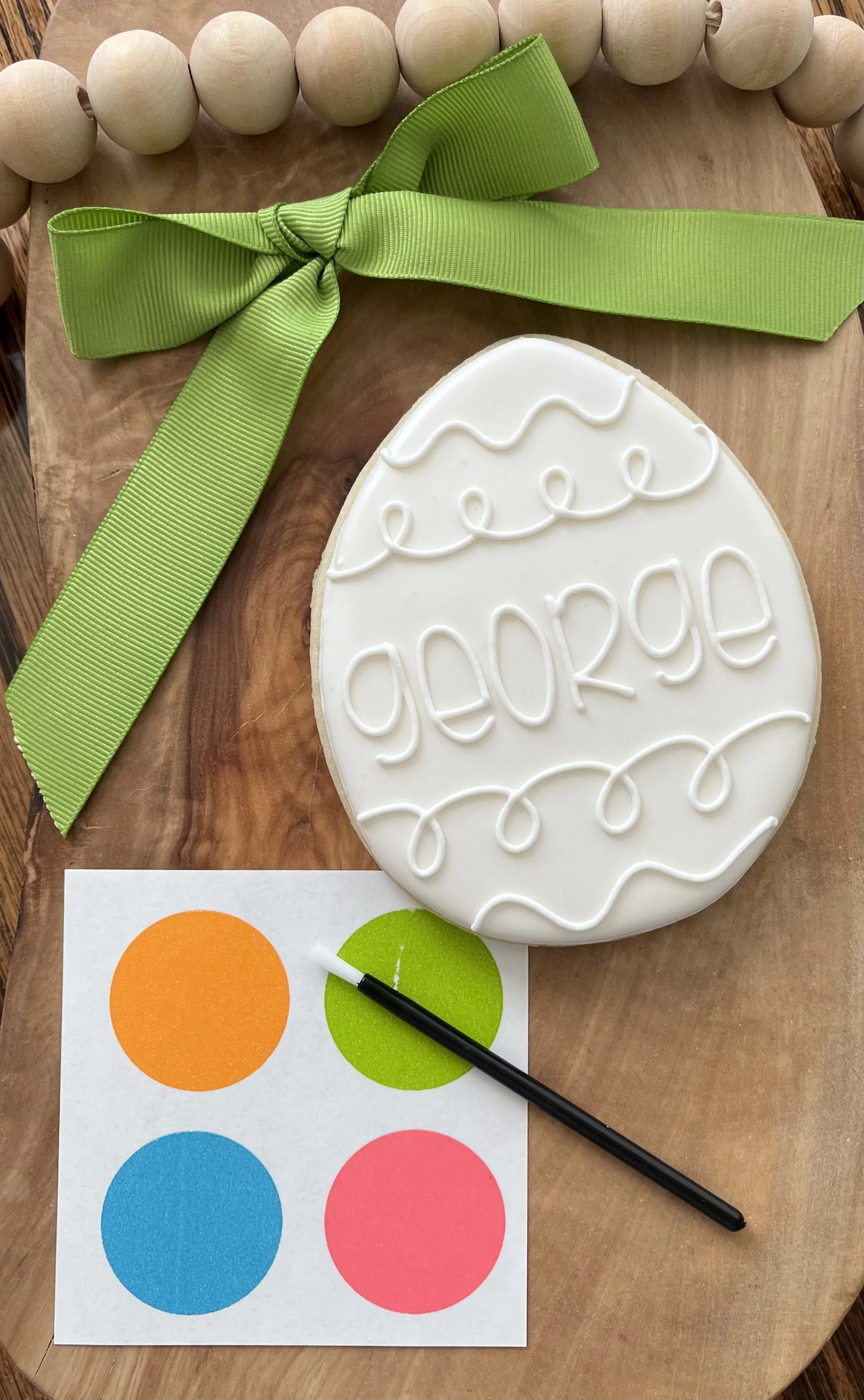 Personalized Easter PYO Cookie