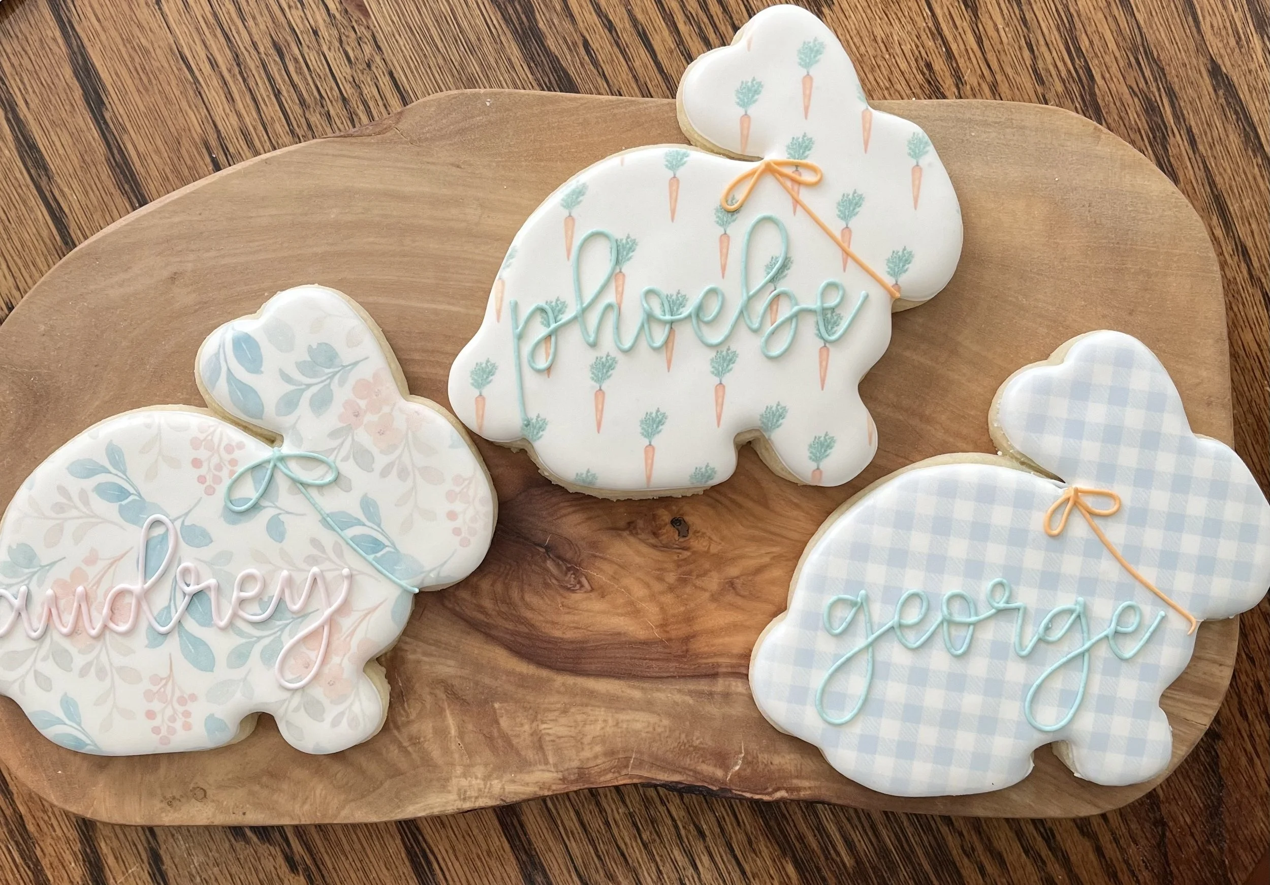 Personalized Bunny Cookie