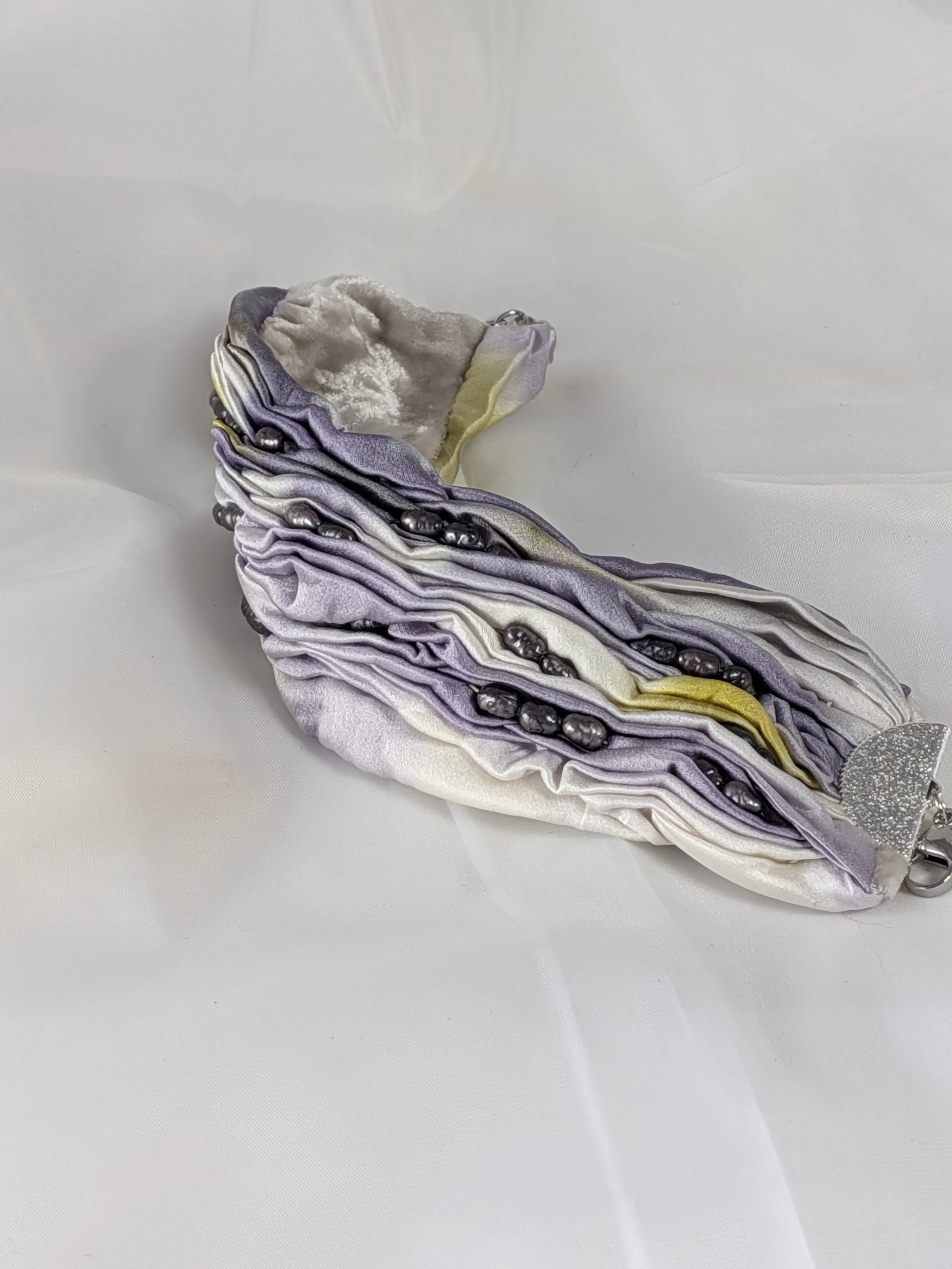 Purple Silk Bracelet