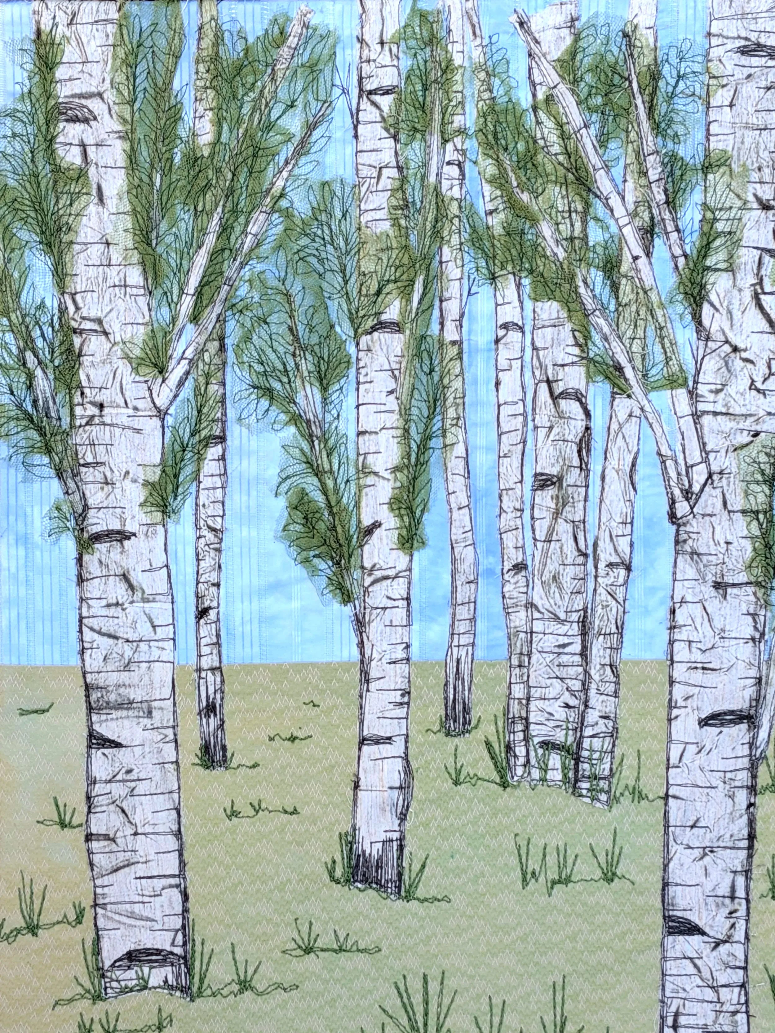 Serene Birch Grove