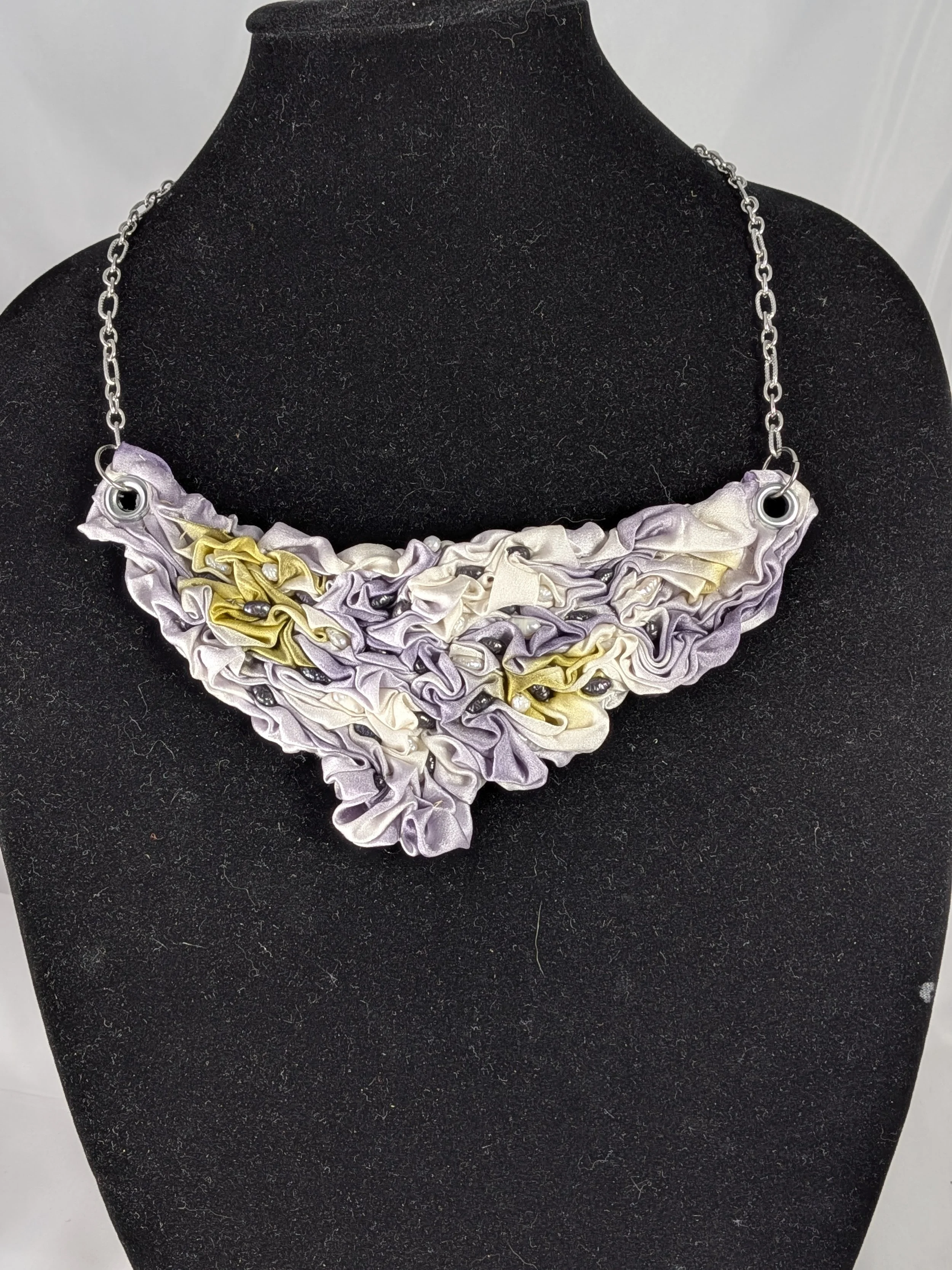 Purple Silk Necklace