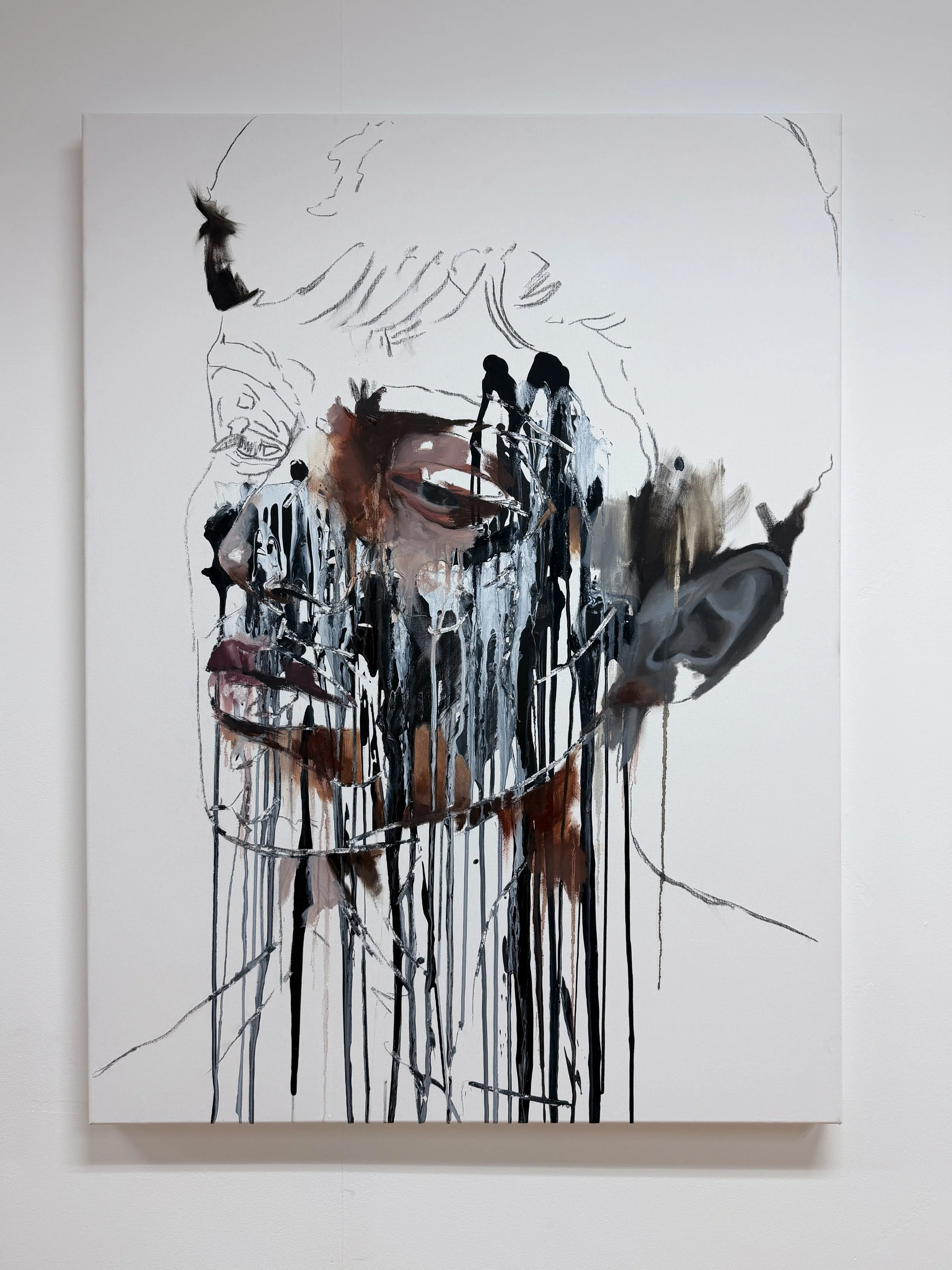 King III 122 x 92cm oil  and acrylic on canvas 