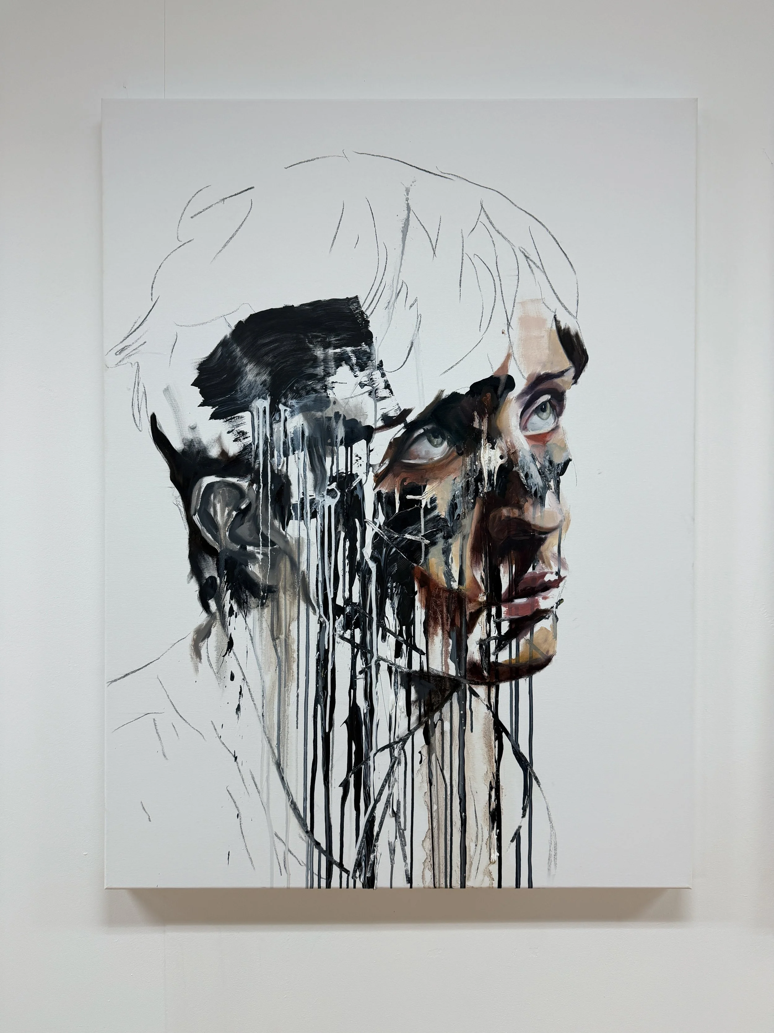 King I 122 x 92cm oil  and acrylic on canvas 