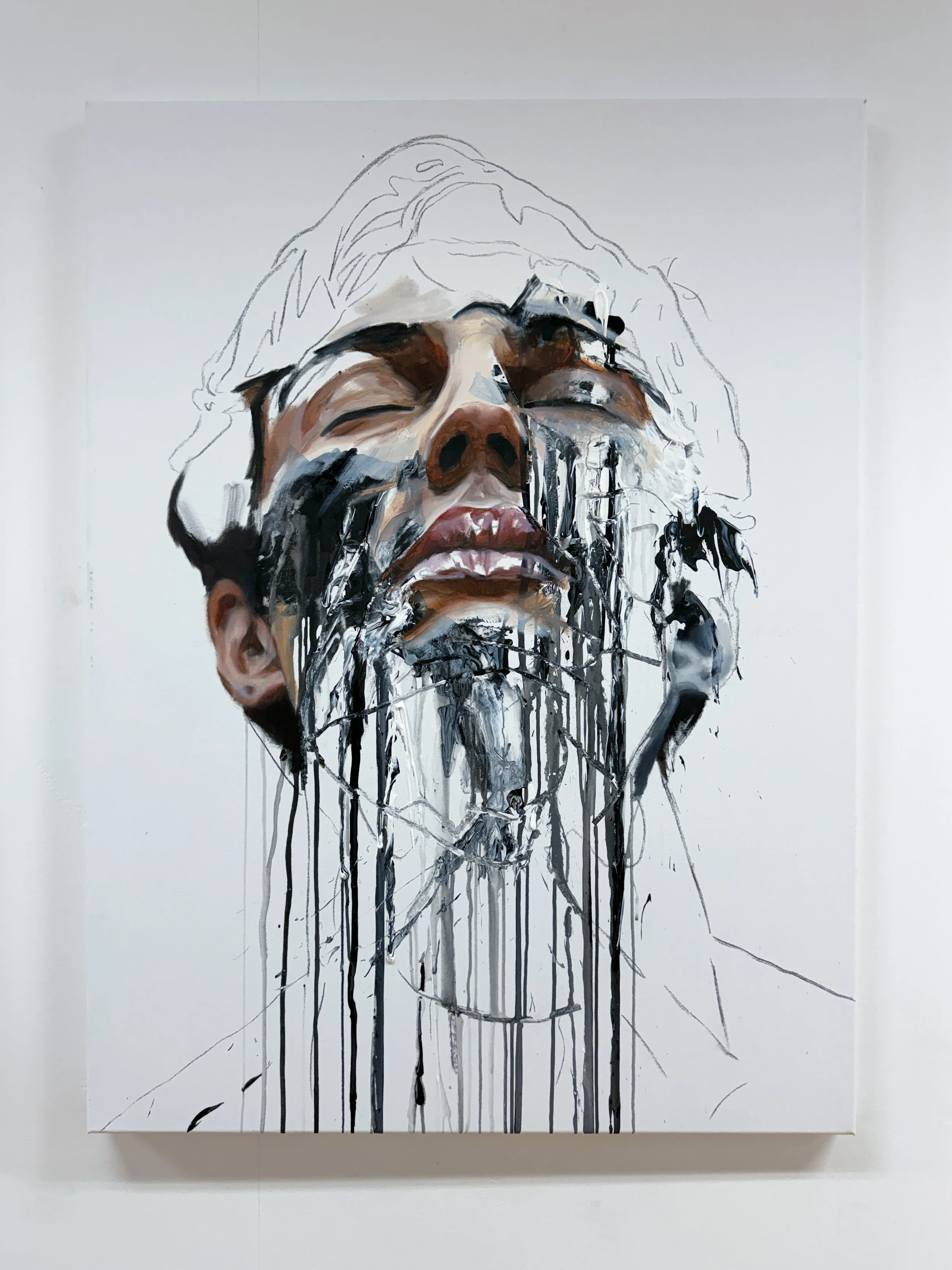 King II 122 x 92cm oil  and acrylic on canvas 