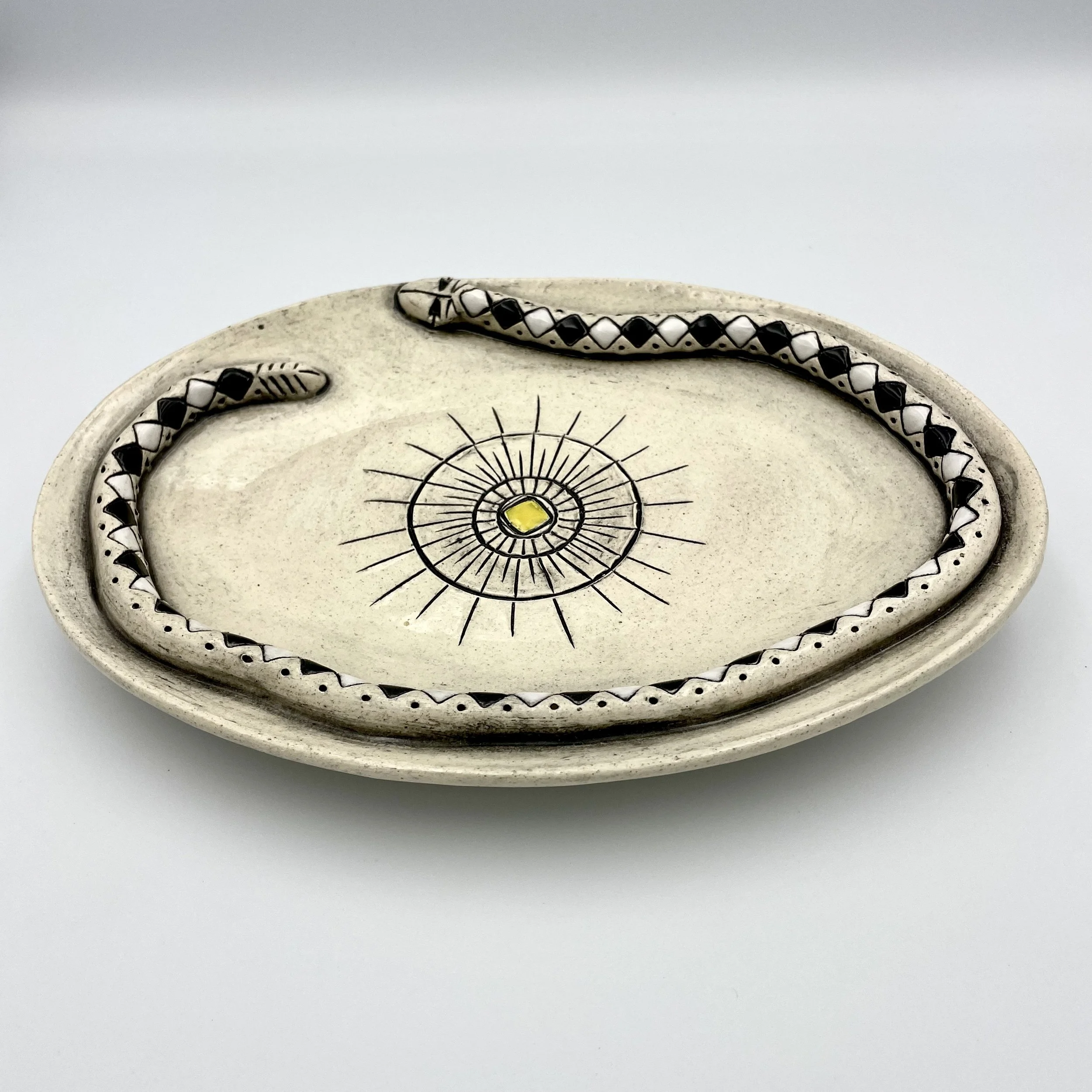 Oval Serpent Platter (Black)