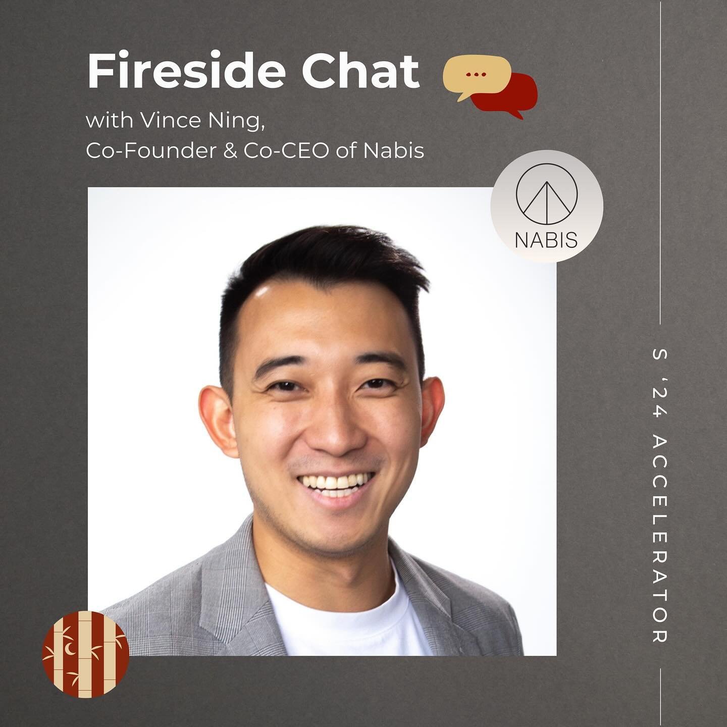 This weekend, we have our first Fireside Chat 🔥☕️ of the S &lsquo;24 accelerator with Vince Ning, Co-CEO &amp; Co-Founder of Nabis, the leading licensed cannabis wholesale platform, improving commerce for over half a billion dollars worth of product