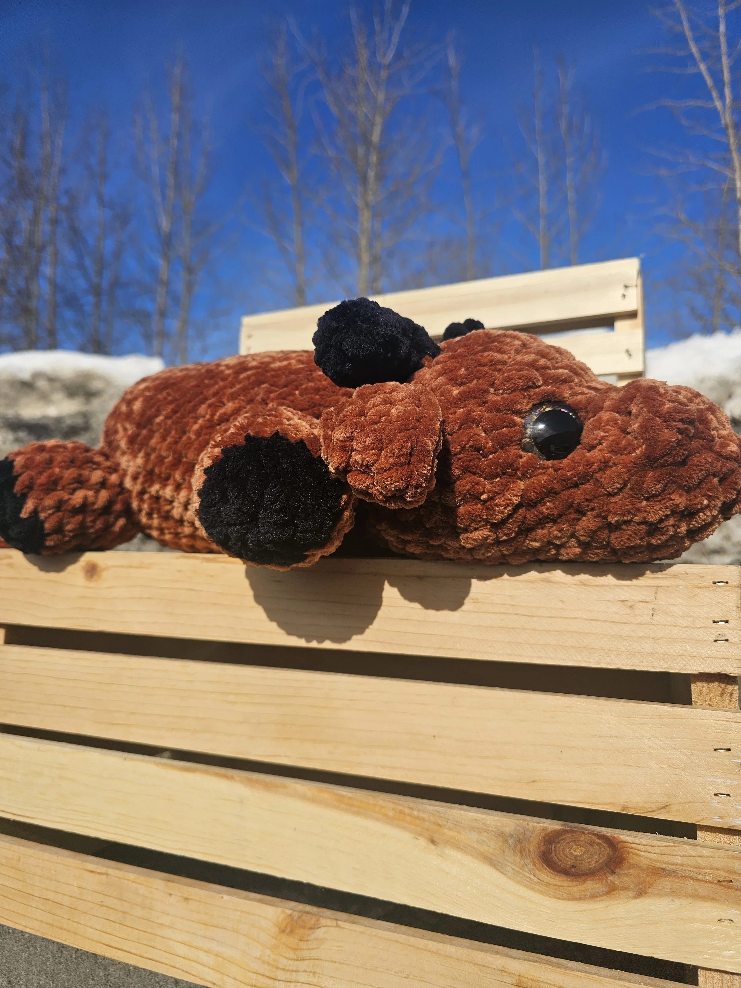 Jumbo Splooting Moose Plushie