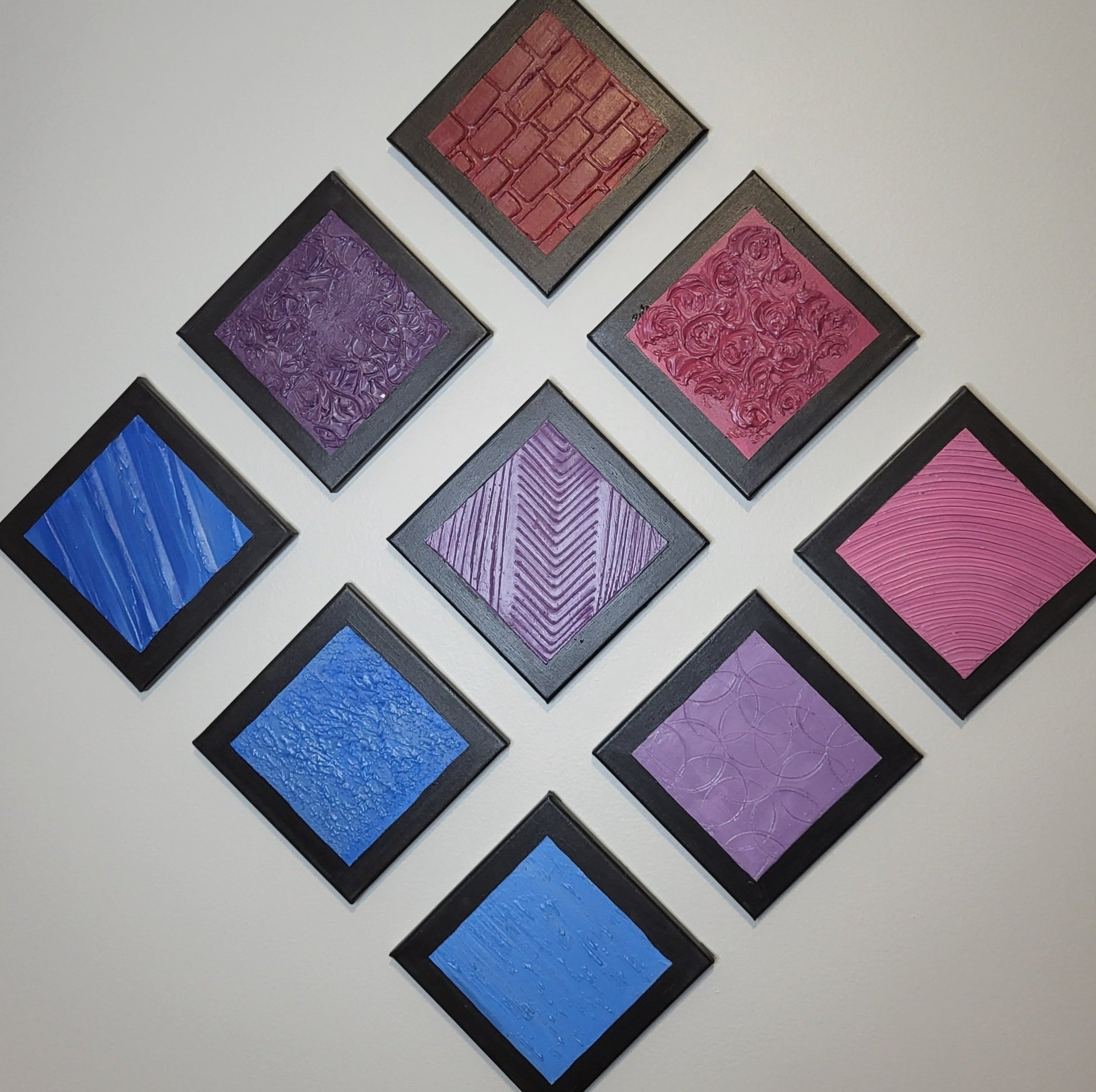 Textured tiles - 3 x 3