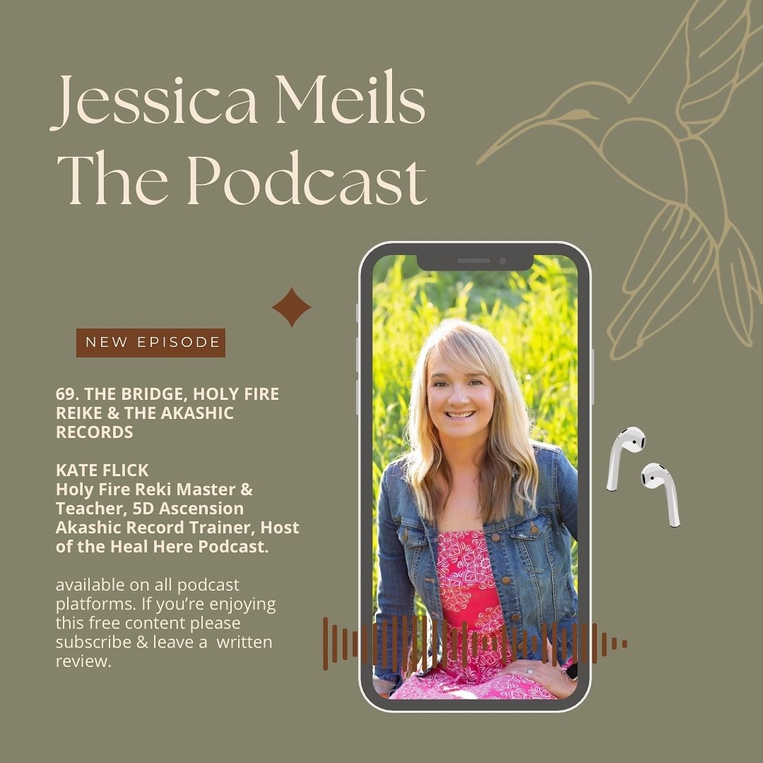 Ep.69 featuring guest teacher @oraclelightworker is out now 💎
This was a fun conversation- the amount of synchronicities on this call was wild! Meet Kate Flick, Holy Fire III Reiki Master &amp; Teacher, 5D Ascension Akashic Record Reader &amp; Train