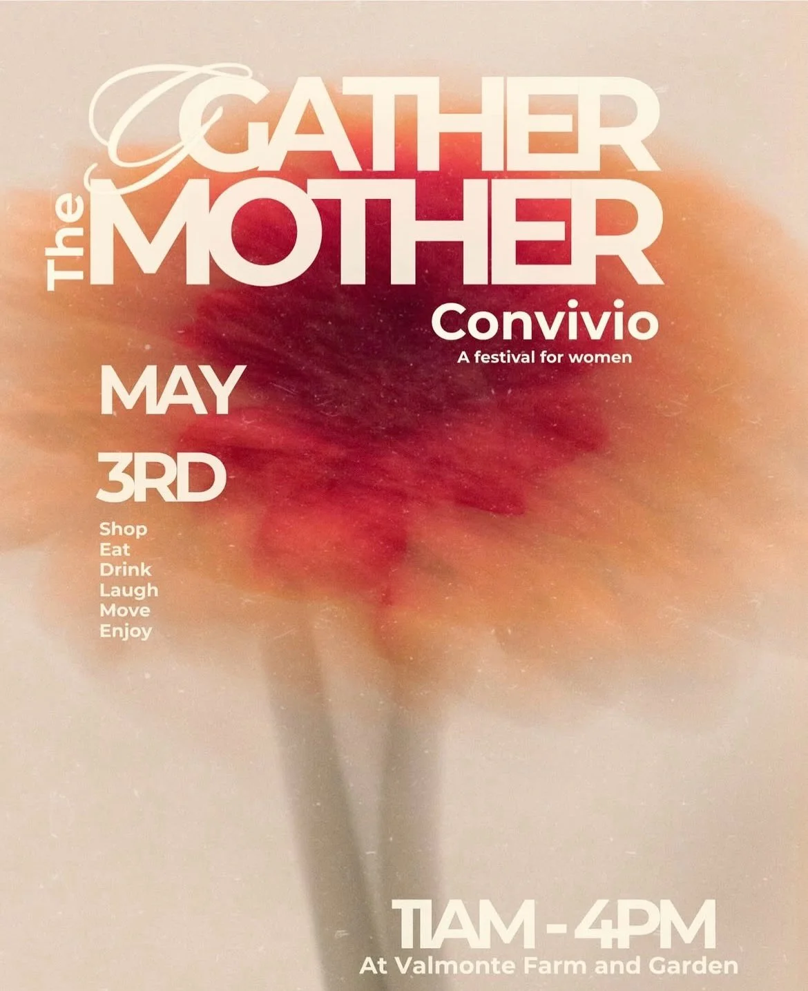 UPDATE ❤️ 1 SPOT LEFT 🌿

Join us on Sunday, May 3rd within the container &mdash;Gather the Mother for an intimate, multi-sensory immersion for the woman ready to receive.

Held with Tricia, and Alexis, this experience weaves together womb-centered h