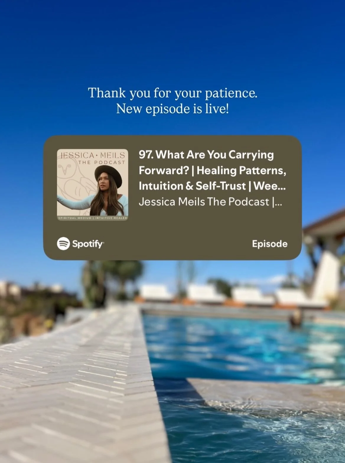A little later than planned, but right on time. 🤍
Episode 97 is live.
What are you carrying forward&hellip; and what are you finally ready to leave behind?

#Intuition #SelfTrust #HealingPatterns #SpiritualPodcast #jessicameilsthepodcast
