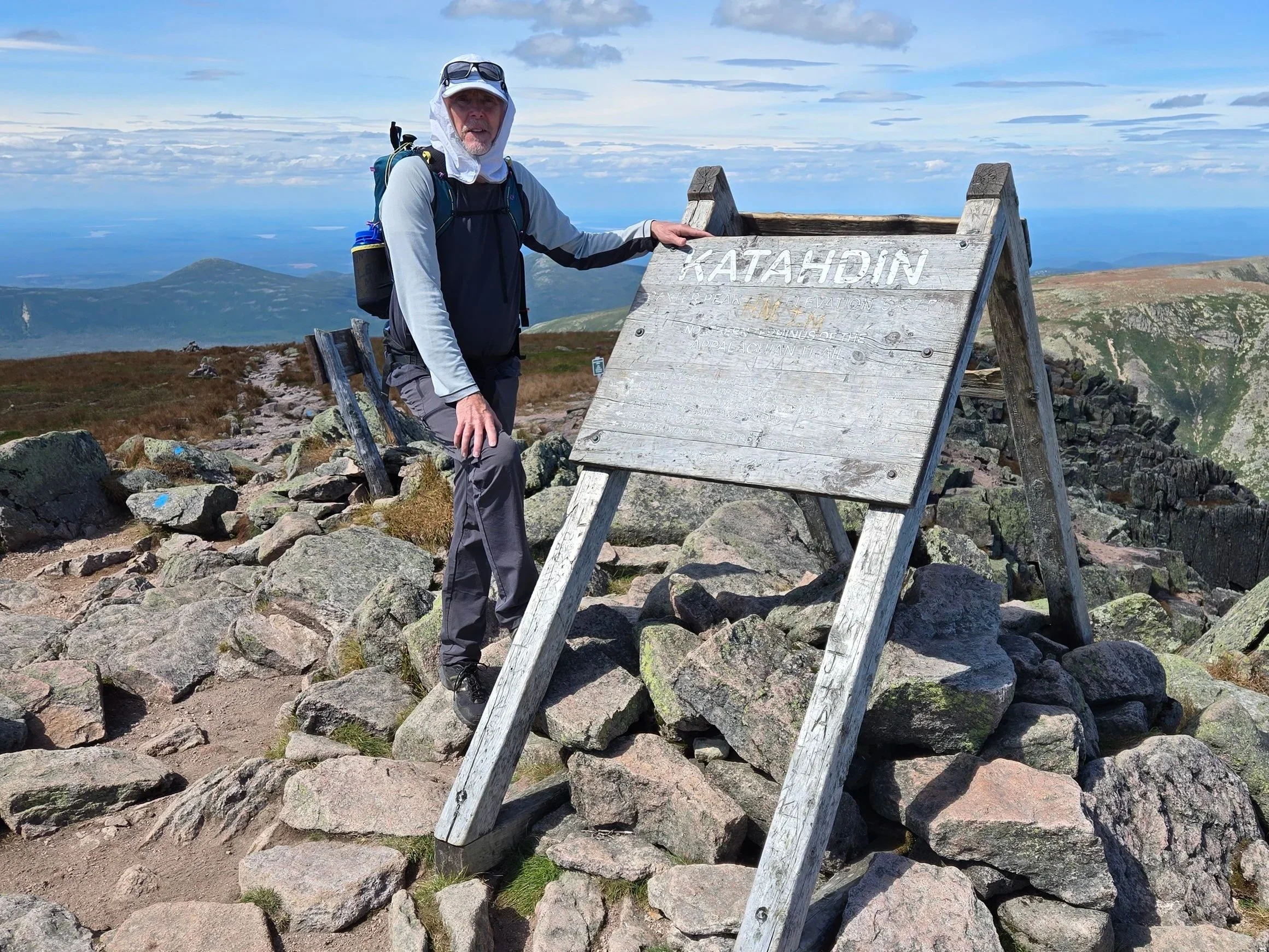BOS Team summits Baxter Peak, the highest point on Mt Katahdin via the challenging Knife Edge trail