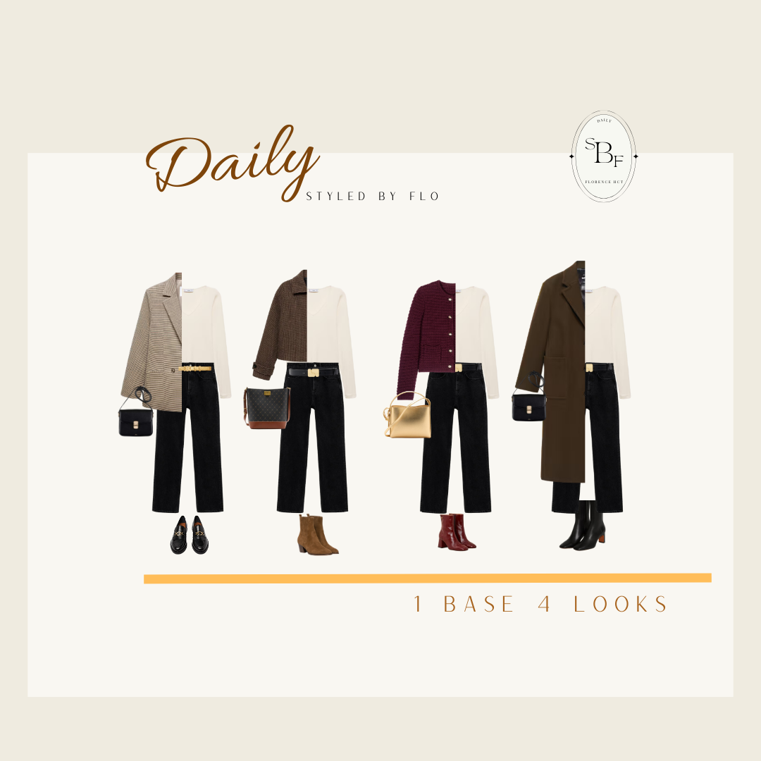 DAYLYSTYLED BY FLO : 1 BASE 4 LOOKS