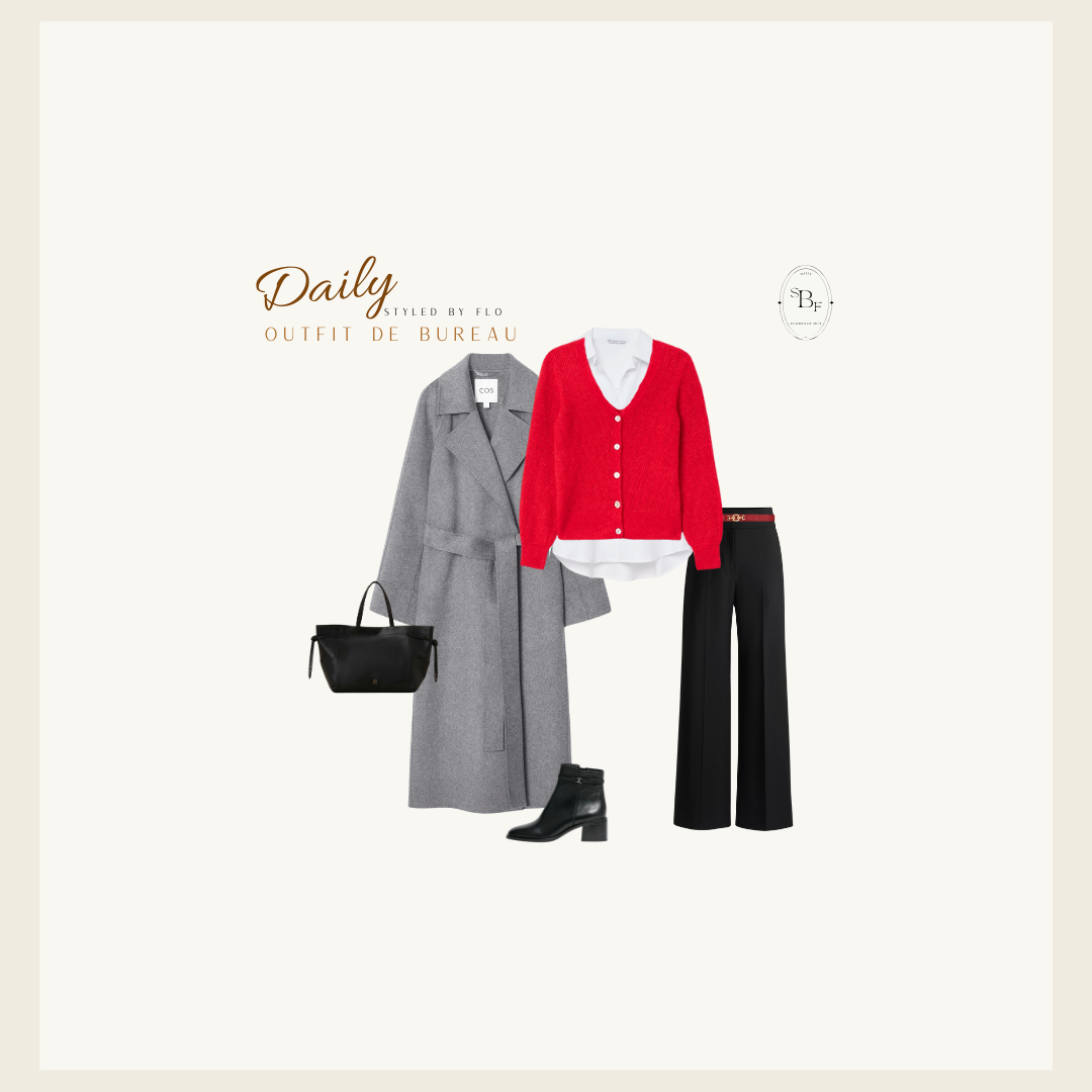 DAILYSTYLEDBYFLO: 3 Outfits de Bureau avec du rouge
