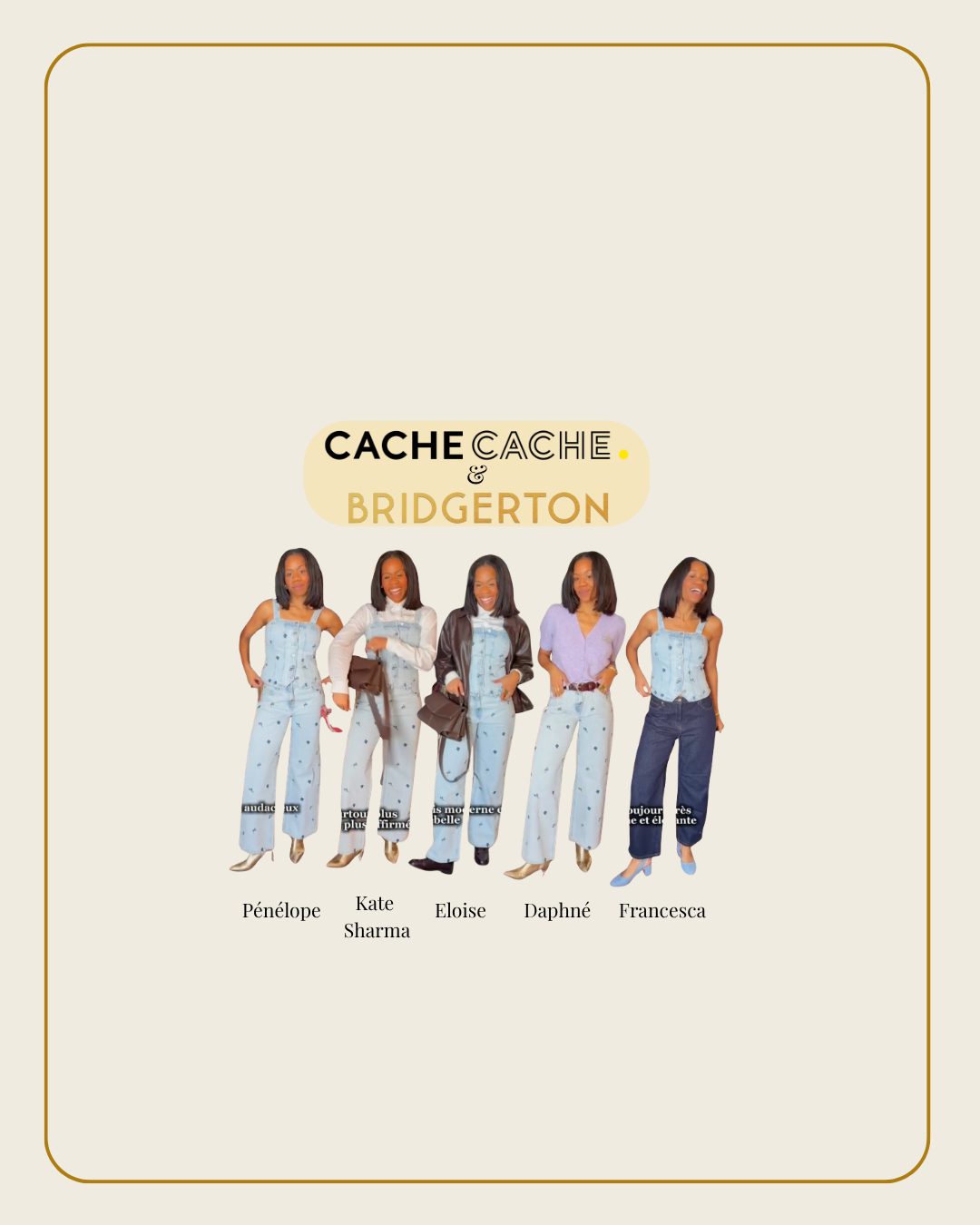 Florencehct : Les looks Cache Cache &amp; Bridgerton