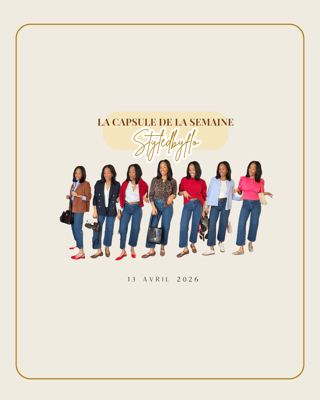 STYLEDBYFLO : LA CAPSULE DE LA SEMAINE DU 13/04