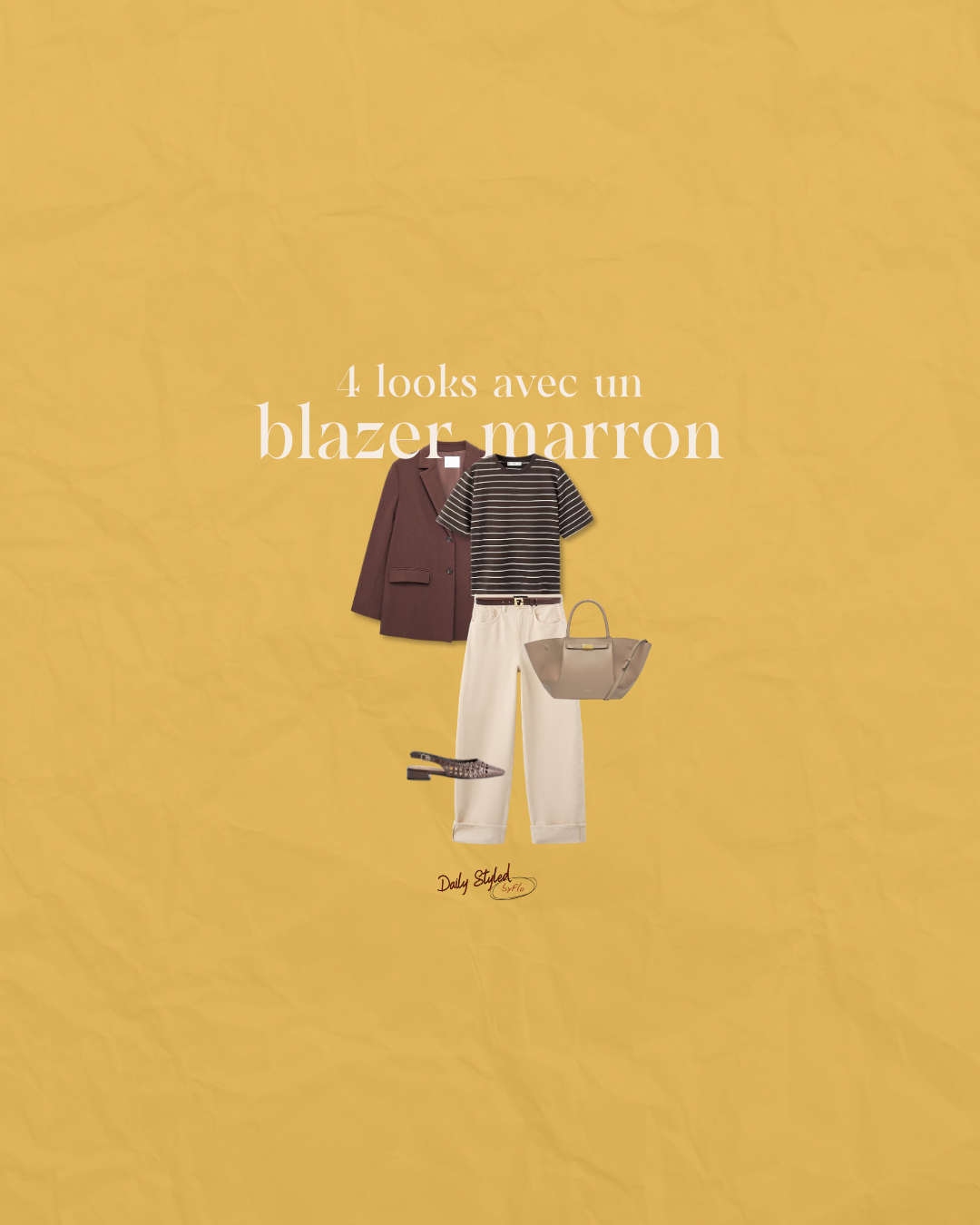 Dailystyledbyflo : 4 Looks avec un blazer marron