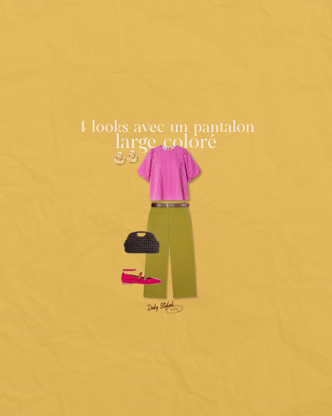 Styledbyflo : 4 Looks avec un panatlon large coloré