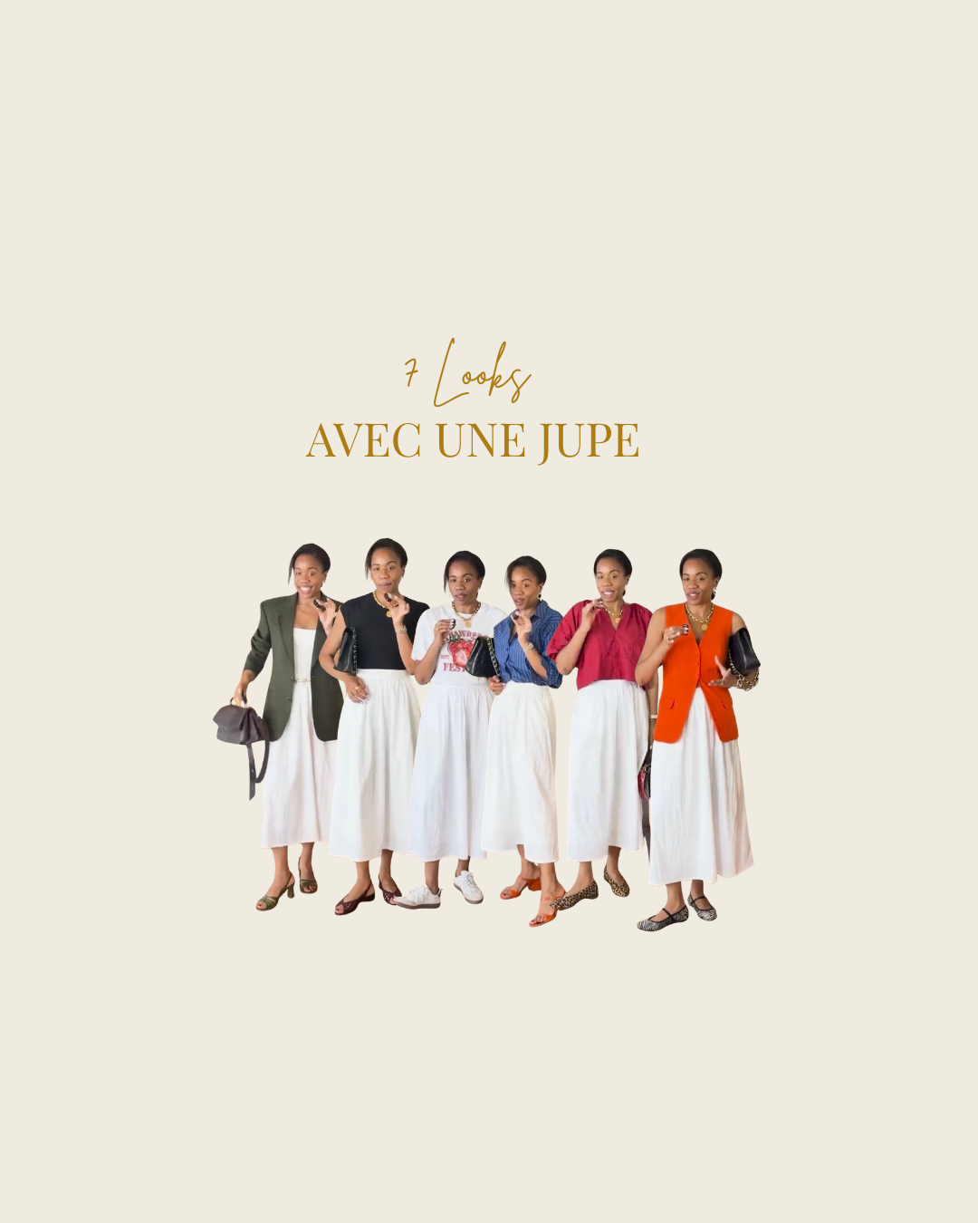 StyledbyFLO : 7 Looks avec une jupe blanche