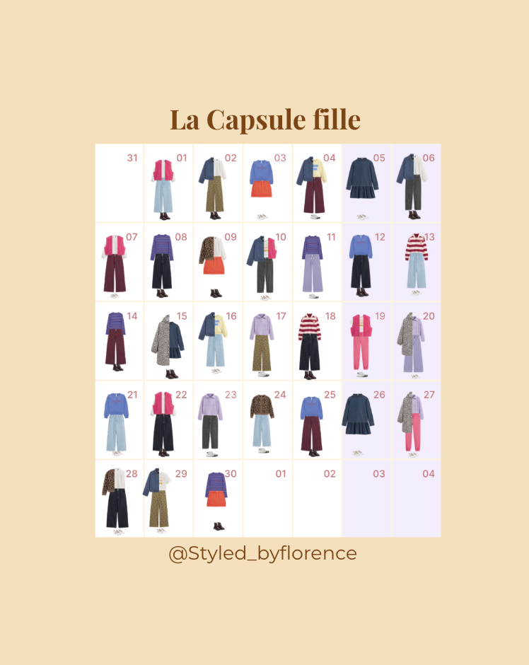 CAPSULE FILLES — SEPTEMBRE 2026