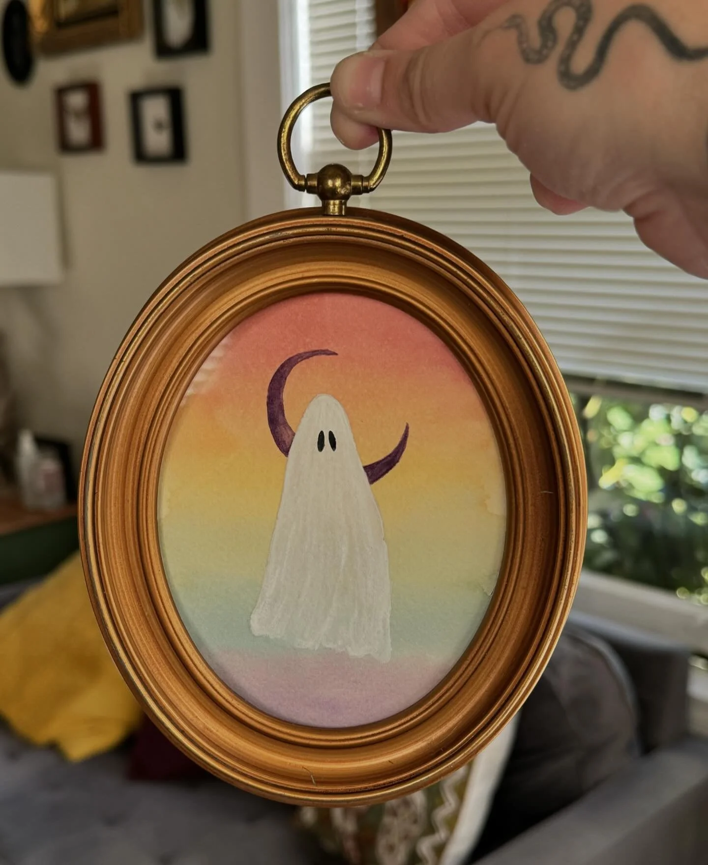 👻 Maybe I&rsquo;ll do a series 👻 
.
.
#ghostart #watercolourpainting #ghostpainting