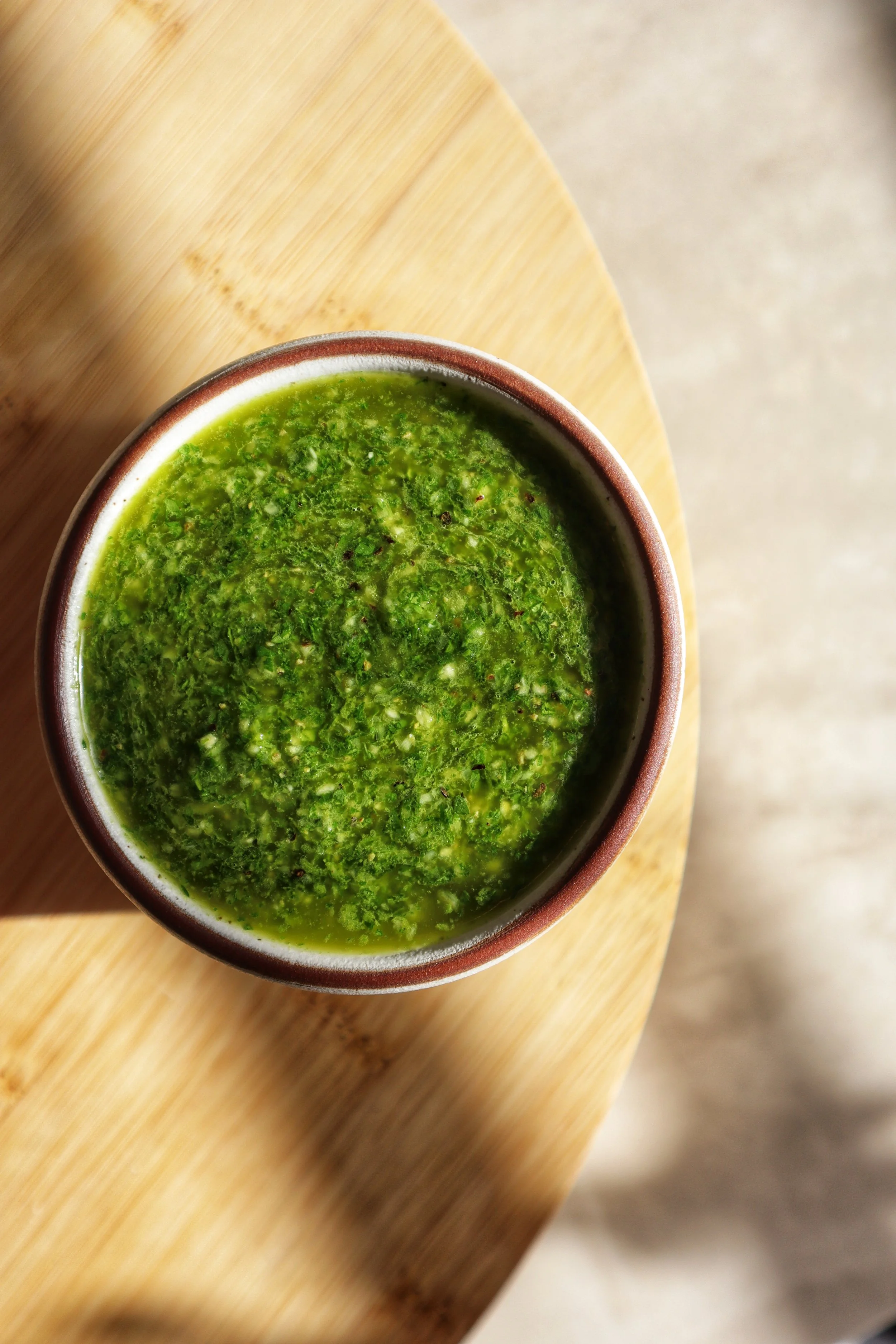 Garlicky Lemony Chimichurri