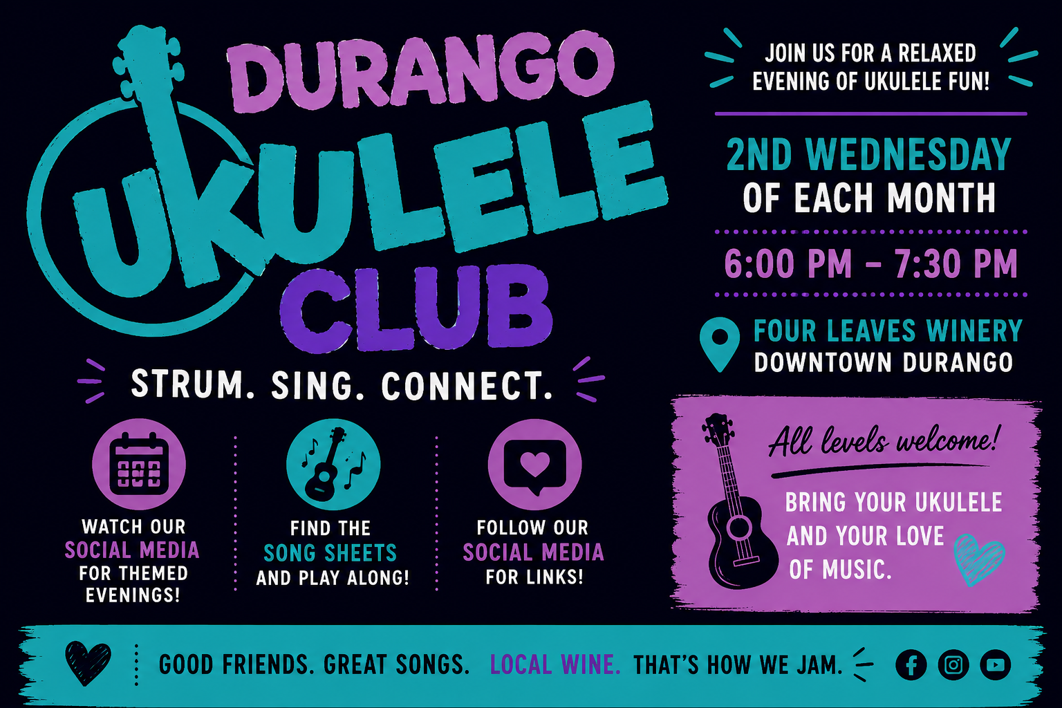 Durango Ukulele Club - Monthly Jam