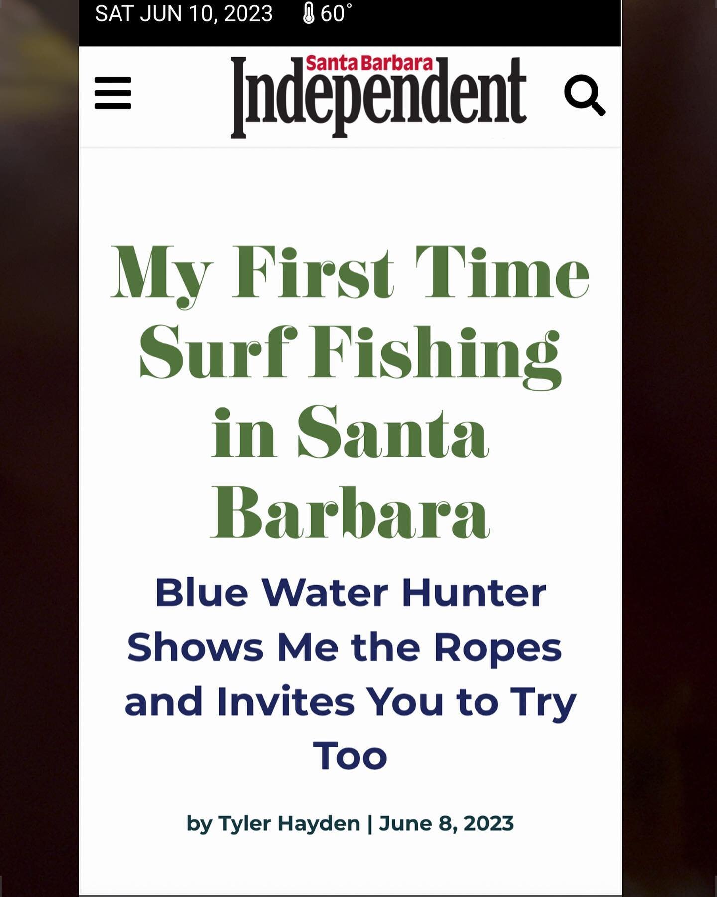 The @sbindependent article: Blue Water Hunter &ldquo;is now stocked with a full selection of regular fishing equipment, as well as custom rod wrapping and repair. 

In fact, the whole second floor is plastered with line, tackle, and lures with brand 