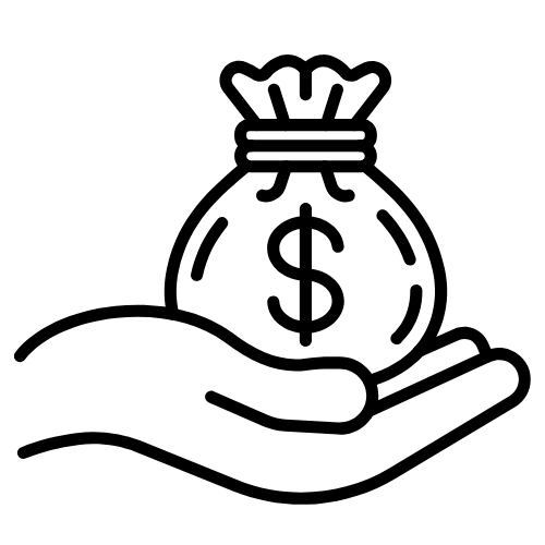 Cannabis commercial strategy and deal structure consulting icon for pricing models, profit splits, and negotiations.