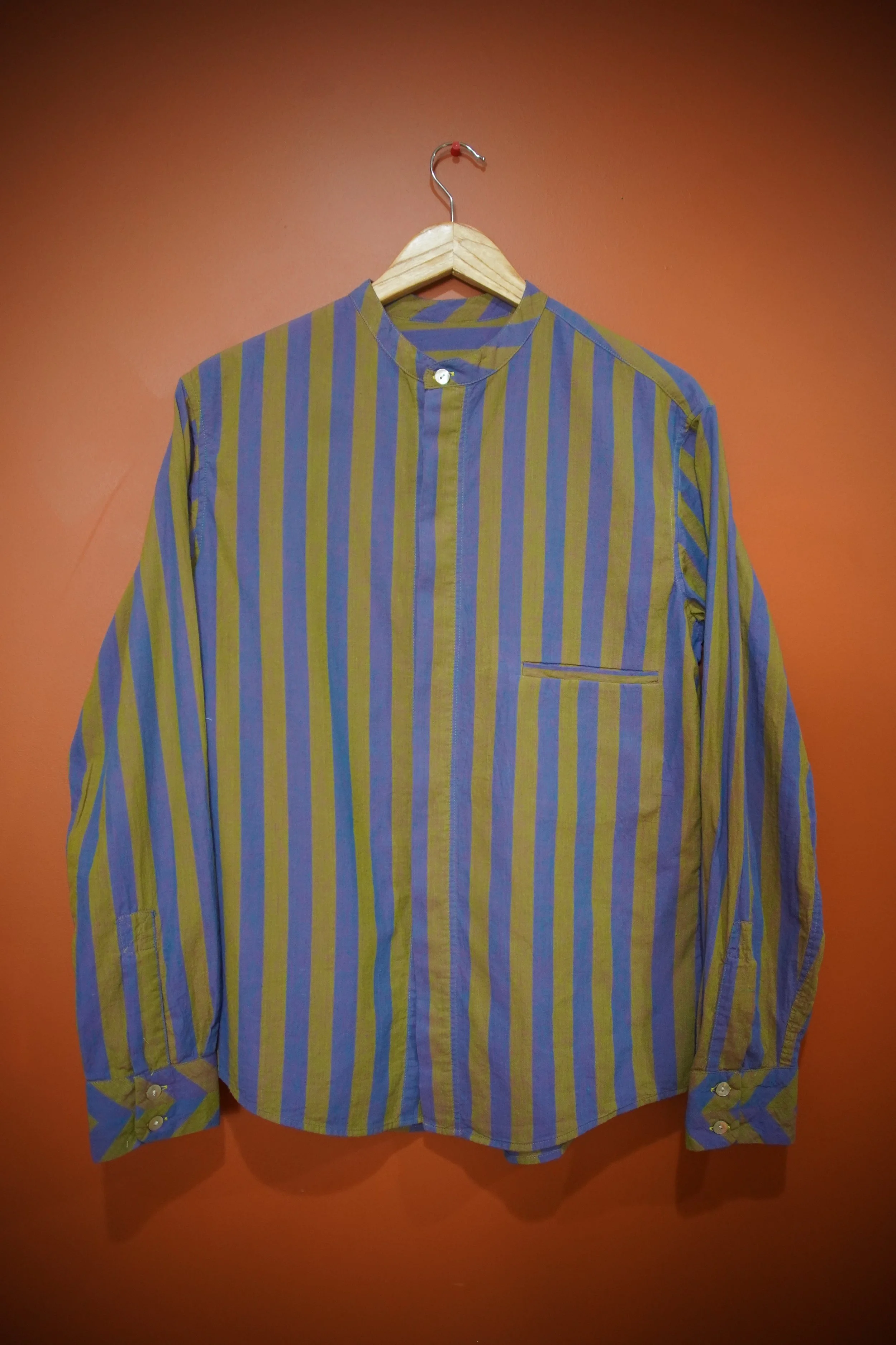 Unisex cotton striped shirt